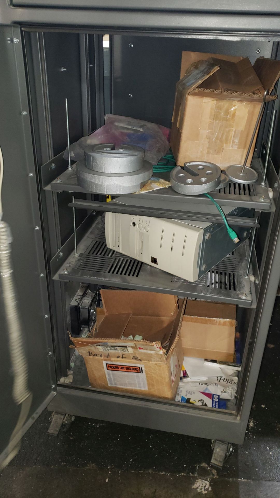 Lot of (2) Pharmaceutical Systems MCC computer control cabinets, with contents. - Image 4 of 7