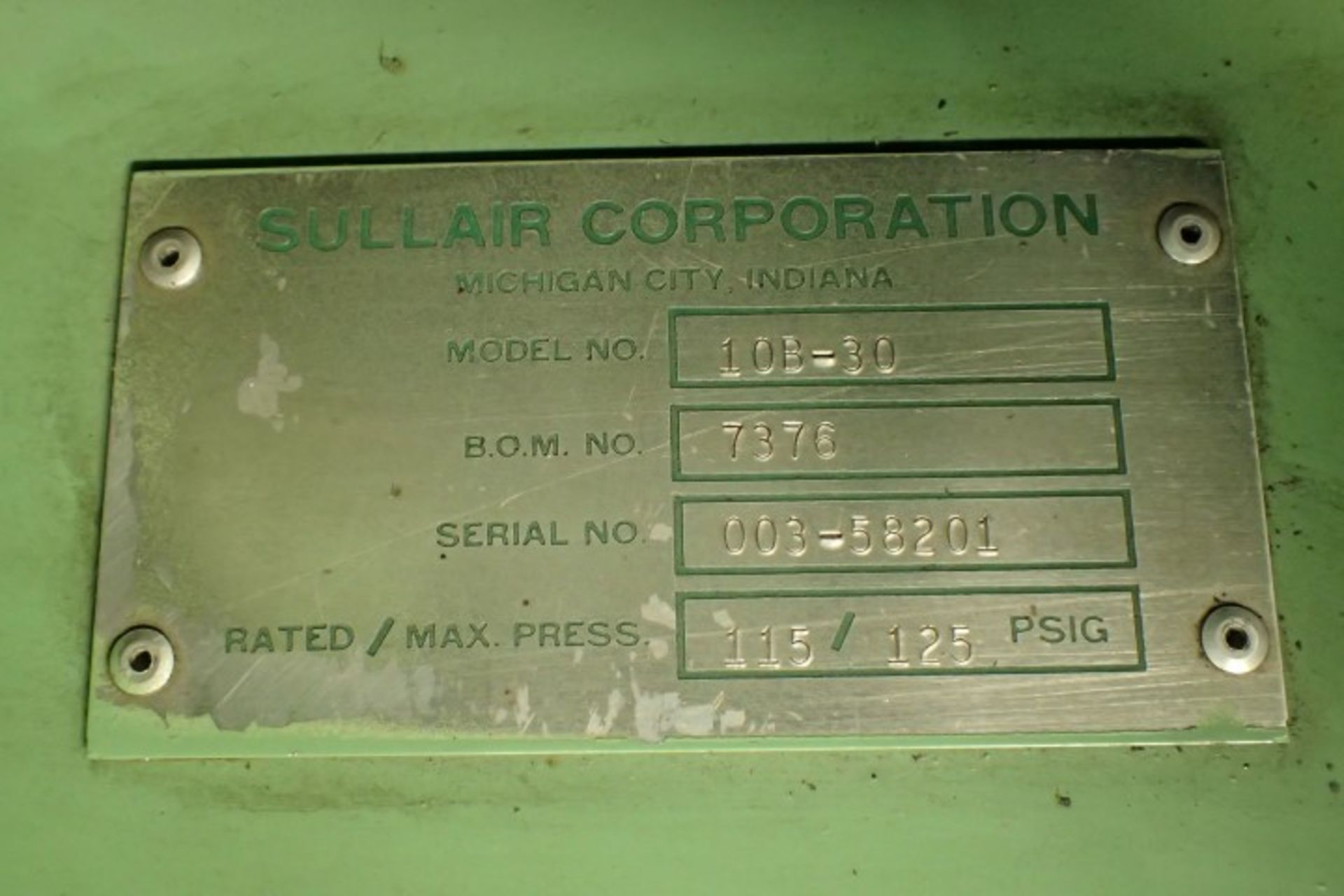 30 HP Sullair Air Compressor - Image 2 of 11