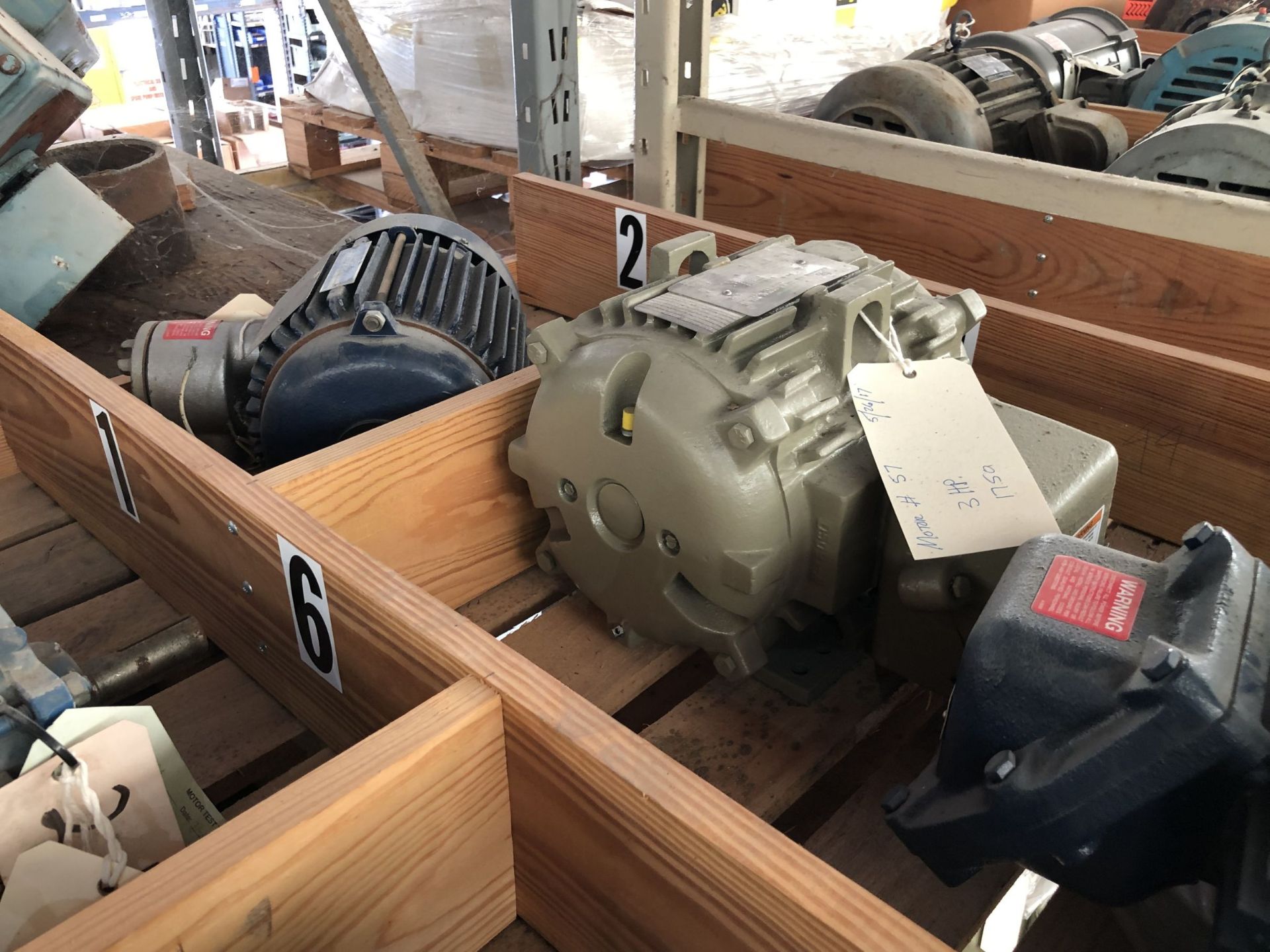 Lot of (6) Electric Motors Including (3) 3 HP Electric Motors, (3) 2HP Electric Motors