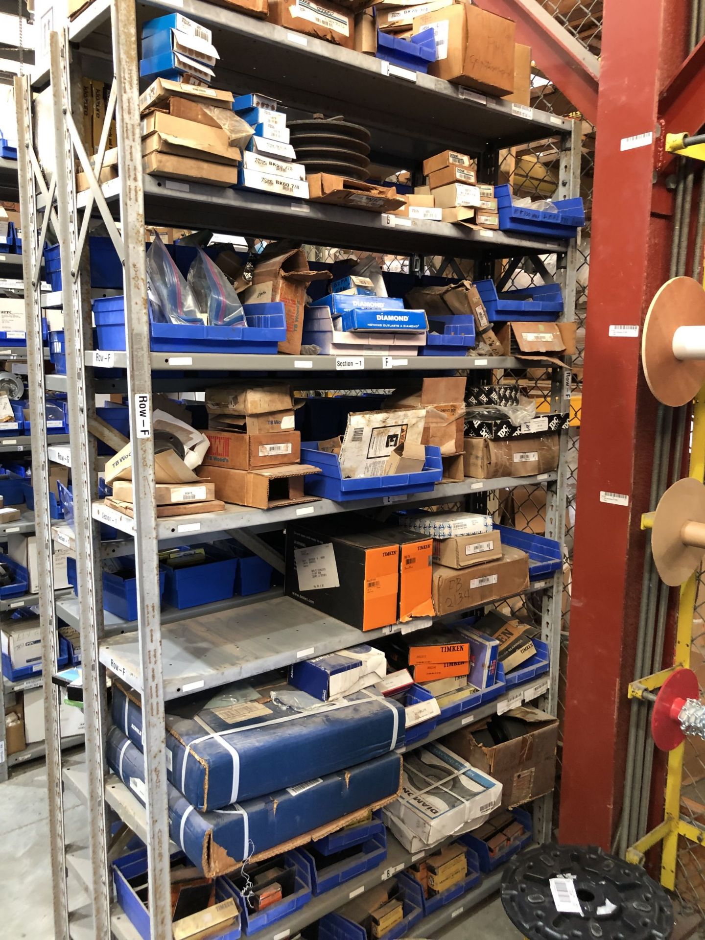 Maintenance Spares Lot: (2) Sections Of Light Duty Industrial Shelving and Contents - Image 6 of 13