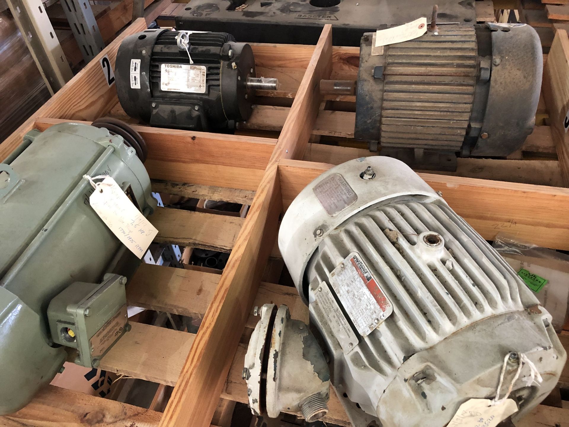 Lot of (4) Electric Motors - Image 9 of 10