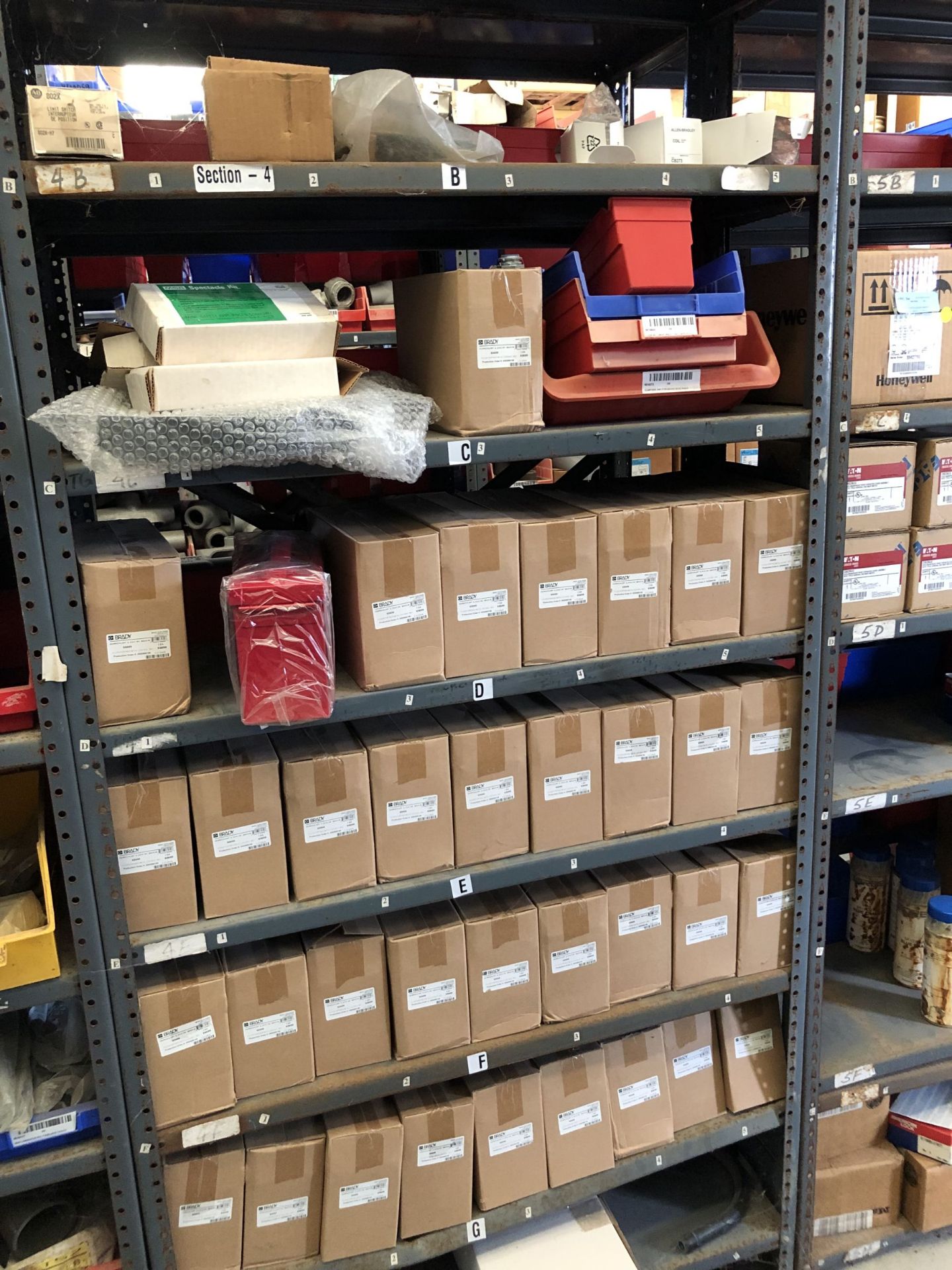 Maintenance Spares Lot: (10) Sections Of Light Duty Industrial Shelving and Contents - Image 7 of 26
