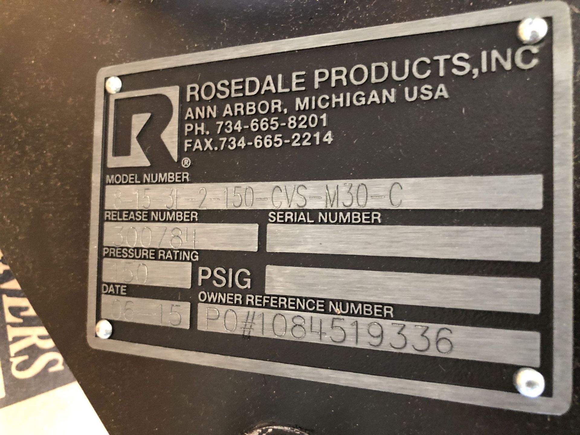 (3) Rosedale Products Inline Process Filter Housings - Image 8 of 8