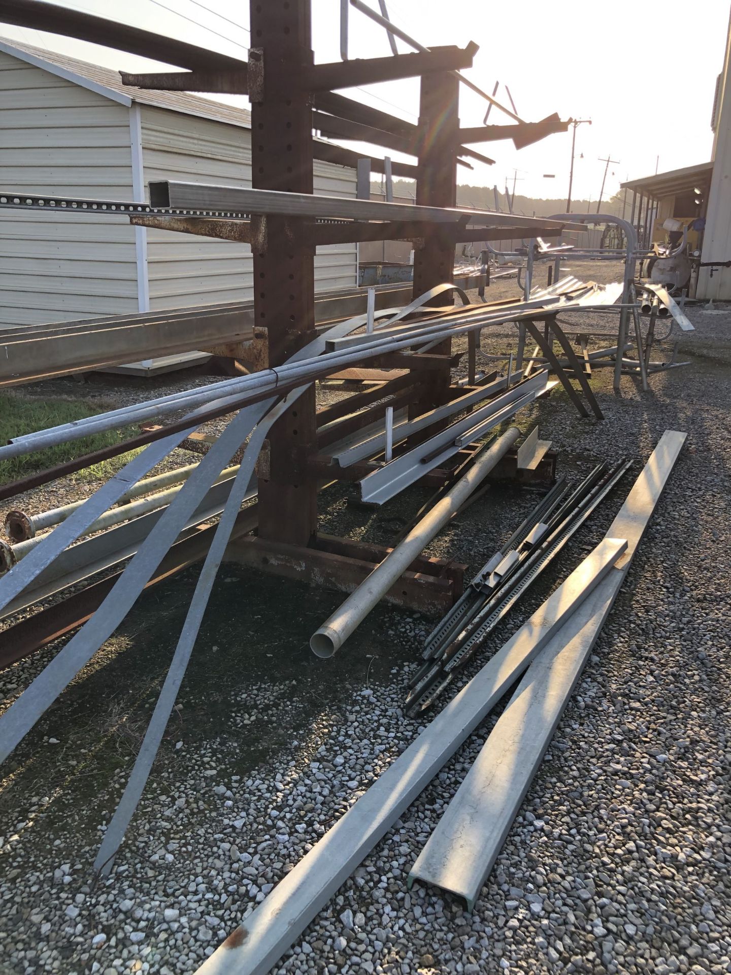 Lot of Misc Steel and Aluminum Piping, Square Stock, Retangular Stock, Grating, Siding and