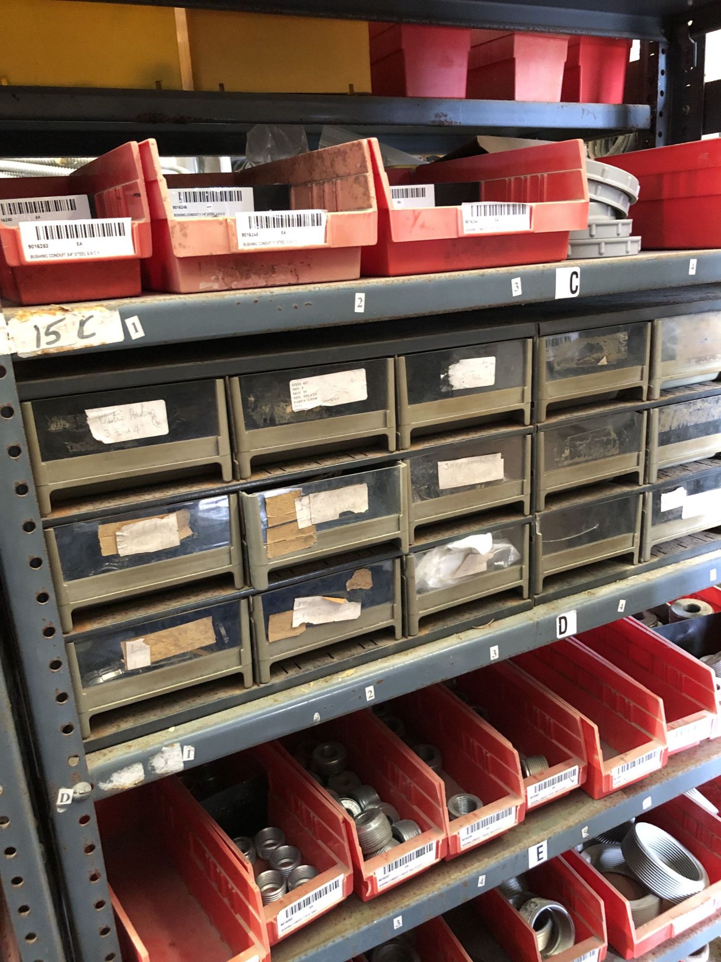 Maintenance Spares Lot: (10) Sections Of Light Duty Industrial Shelving and Contents - Image 14 of 26