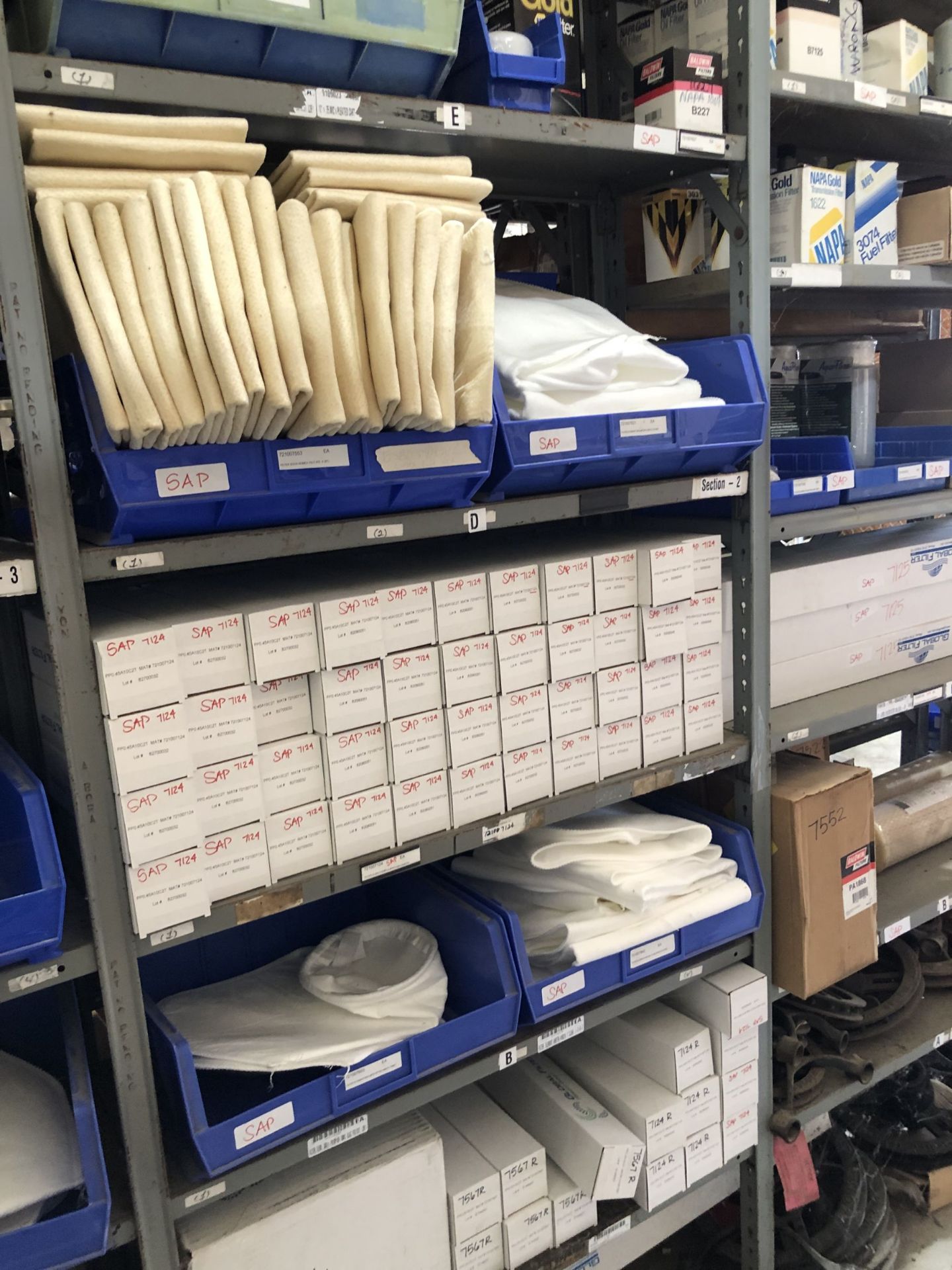 Maintenance Spares Lot: (6) Sections Of Light Duty Industrial Shelving and Contents - Image 13 of 15