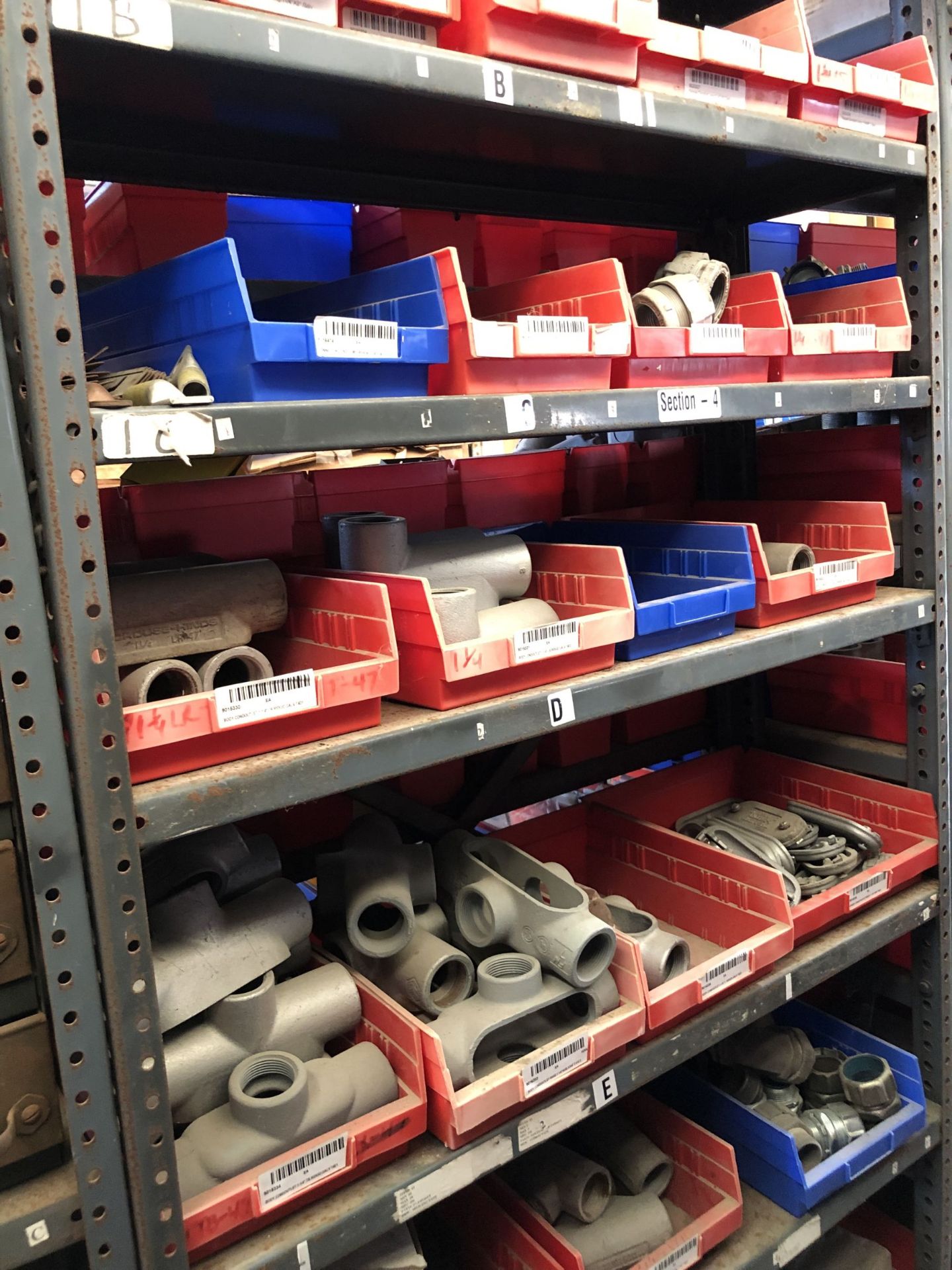 Maintenance Spares Lot: (10) Sections Of Light Duty Industrial Shelving and Contents - Image 3 of 15