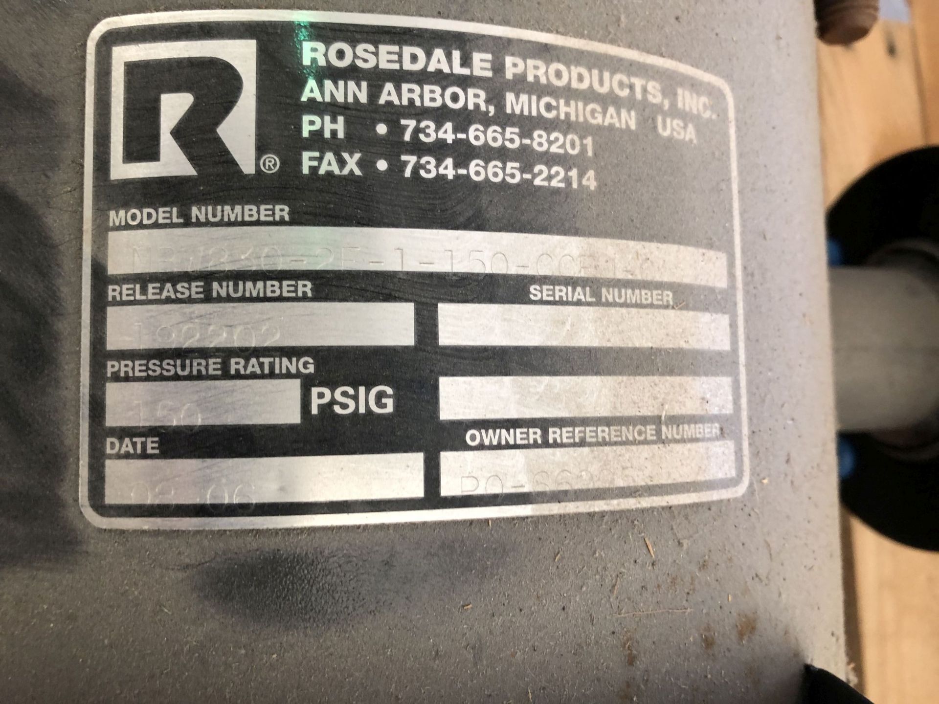 (3) Rosedale Products Inline Process Filter Housings - Image 6 of 8