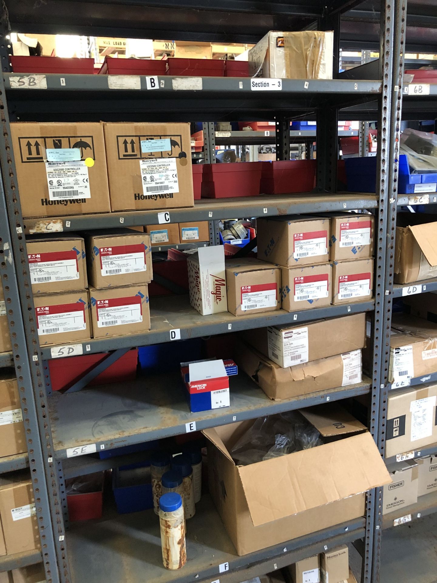 Maintenance Spares Lot: (10) Sections Of Light Duty Industrial Shelving and Contents - Image 5 of 26