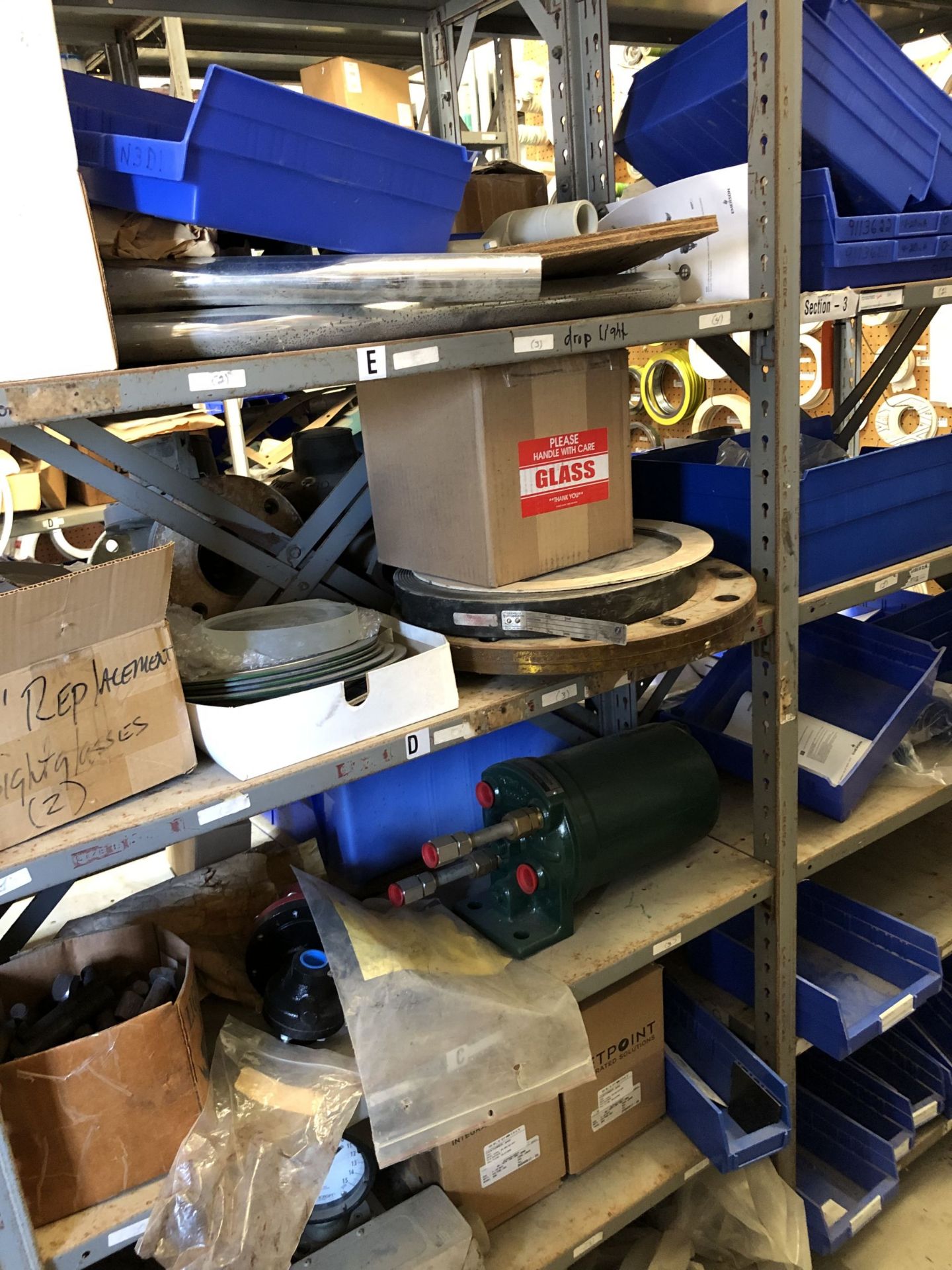 Maintenance Spares Lot: (6) Sections Of Light Duty Industrial Shelving and Contents - Image 6 of 17