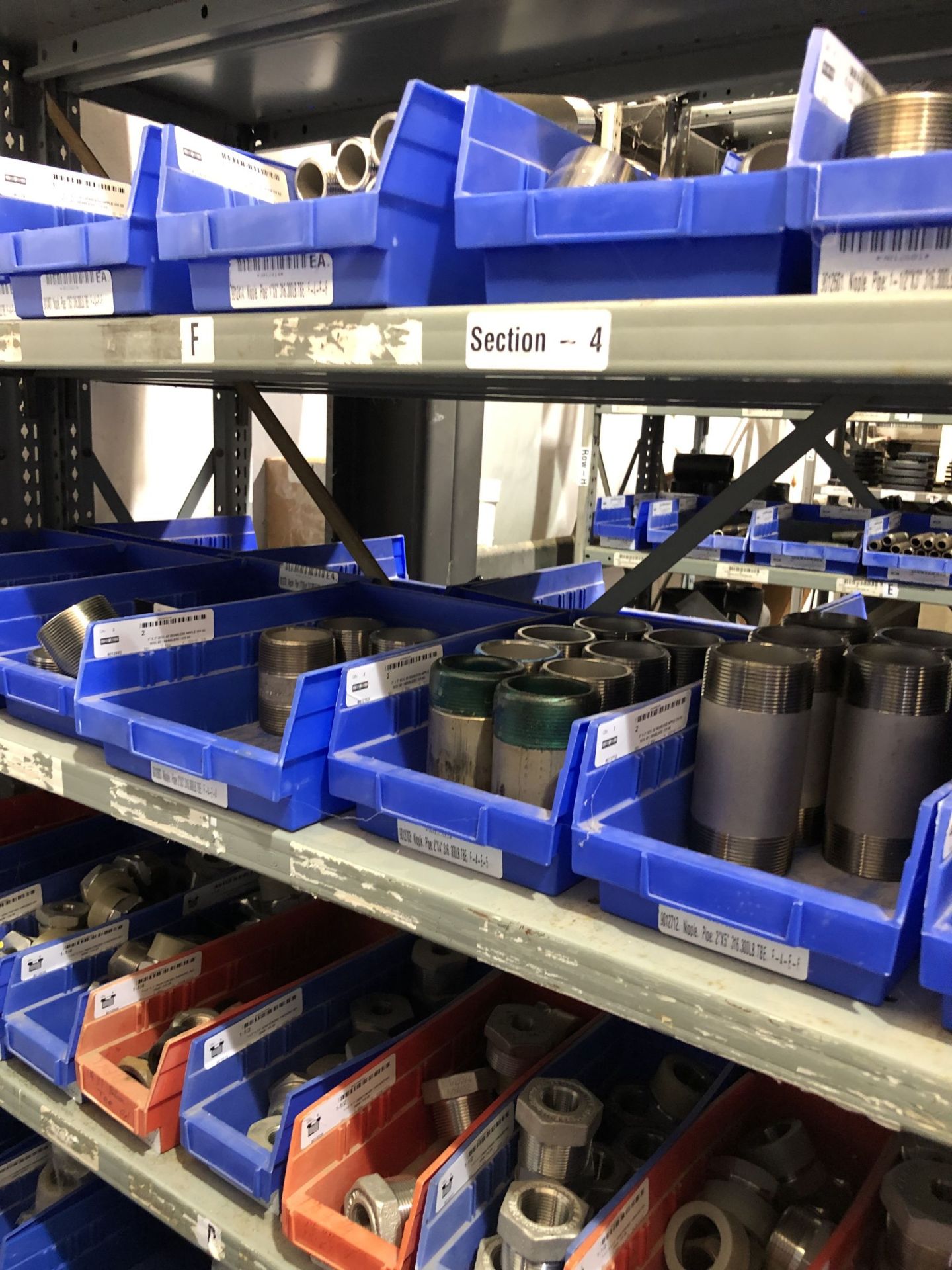 Maintenance Spares Lot: (6) Sections Of Light Duty Industrial Shelving and Contents - Image 6 of 17