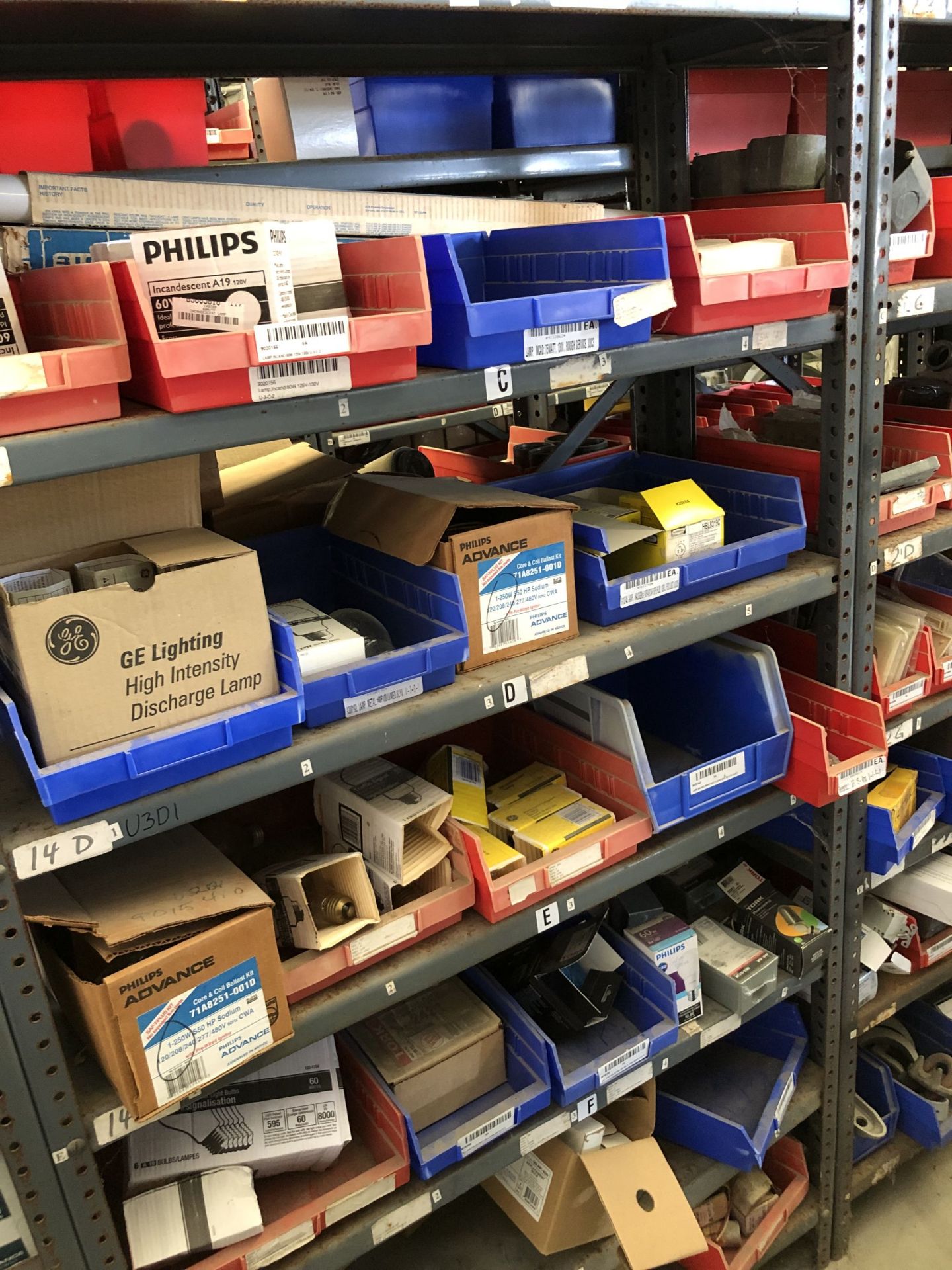 Maintenance Spares Lot: (10) Sections Of Light Duty Industrial Shelving and Contents - Image 11 of 15