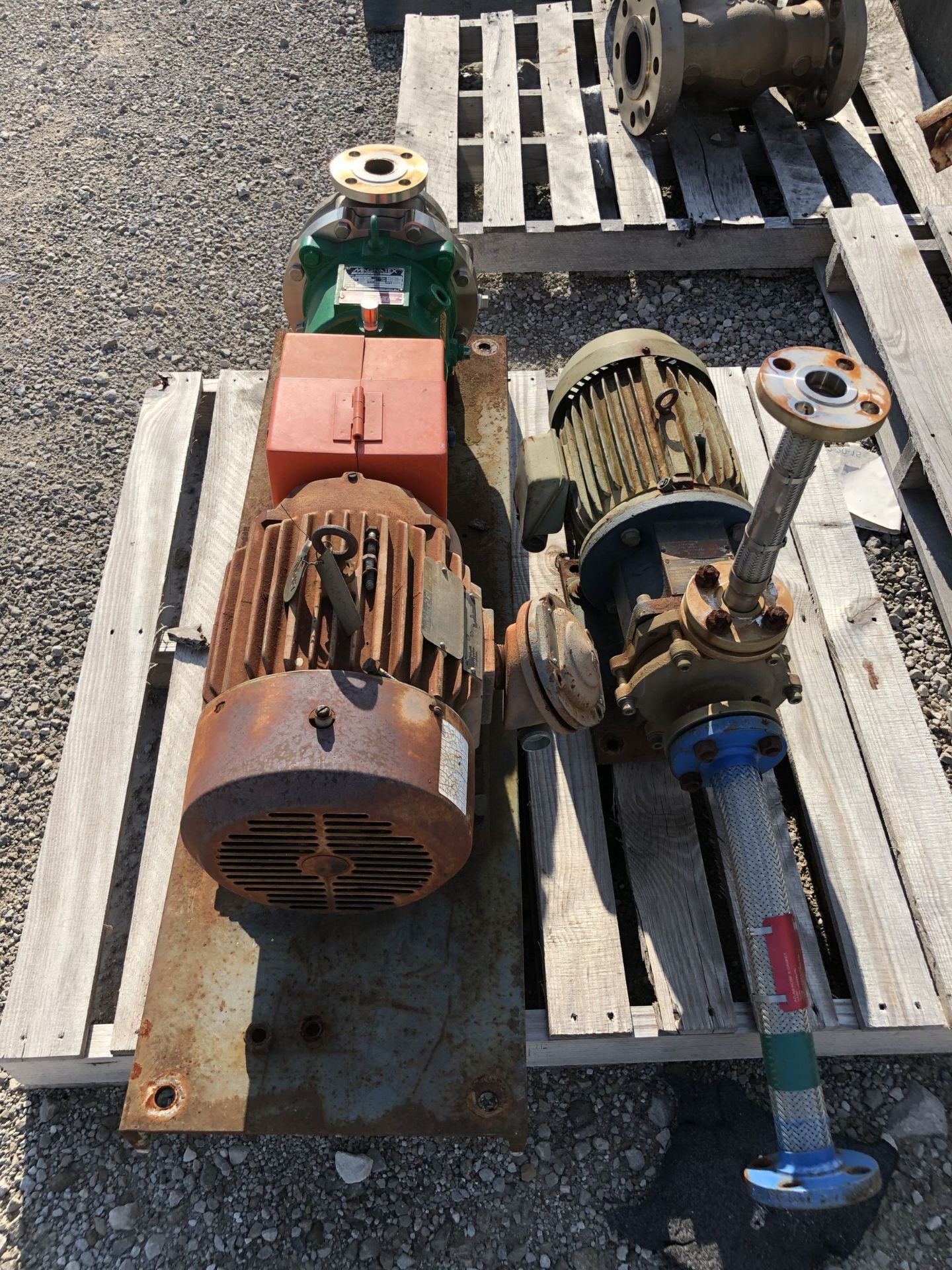 Large Lot Of Equipment Behind Maintenance Spares Storage Building Including: Motors, Ball Valves Etc - Image 7 of 22