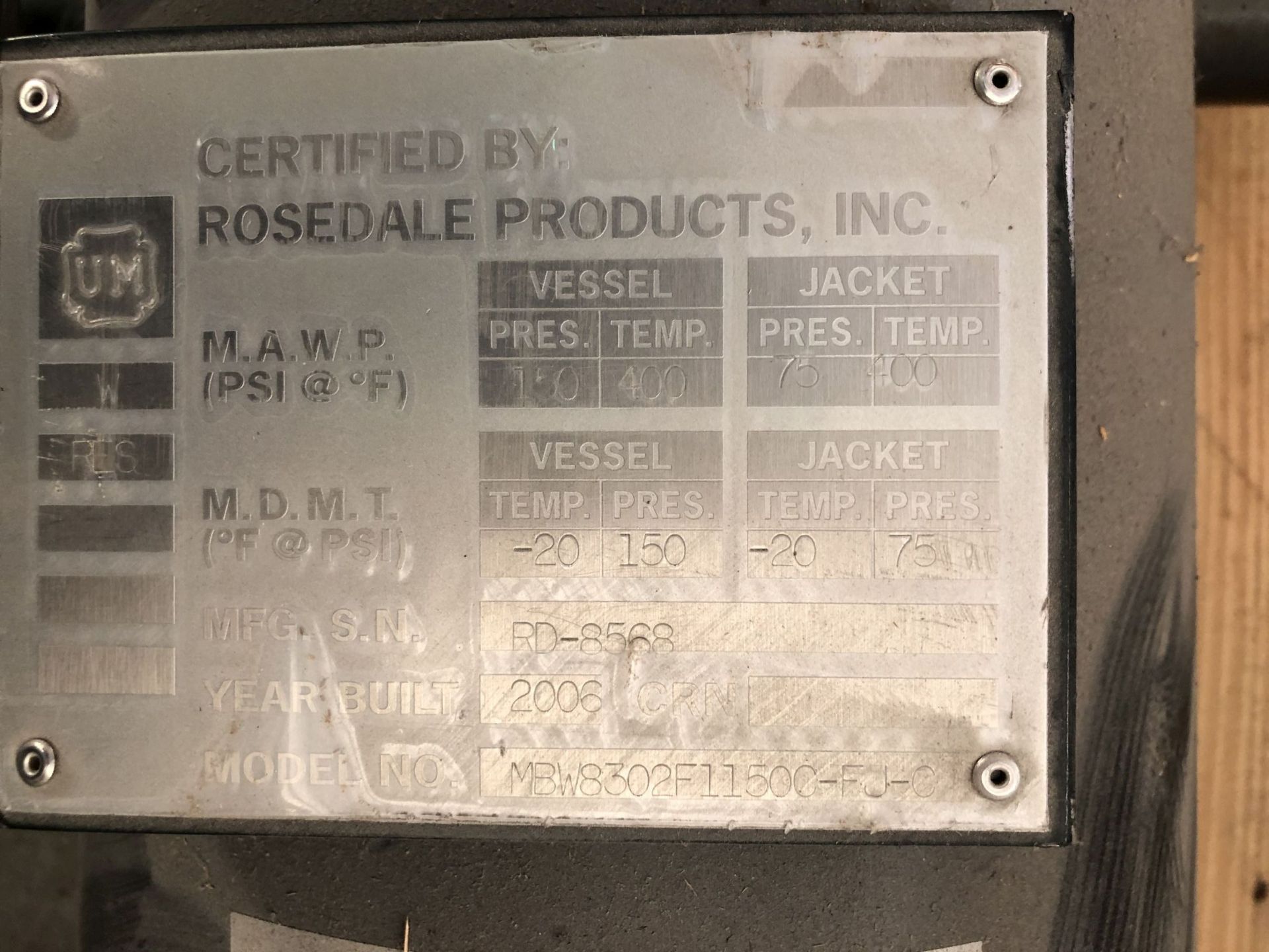 (3) Rosedale Products Inline Process Filter Housings - Image 4 of 8