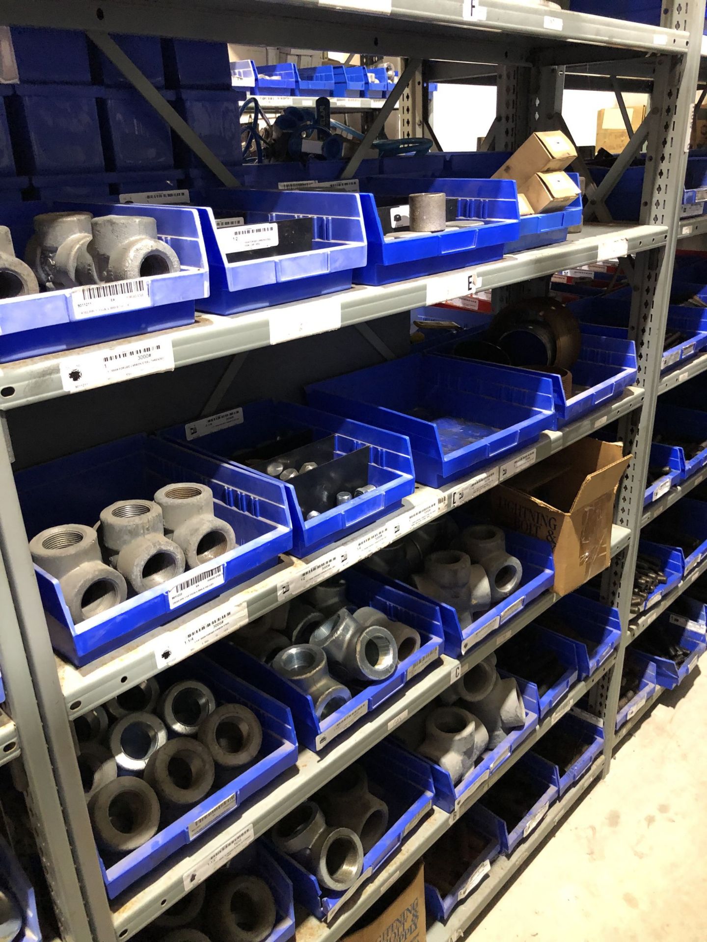 Maintenance Spares Lot: (6) Sections Of Light Duty Industrial Shelving and Contents - Image 10 of 17