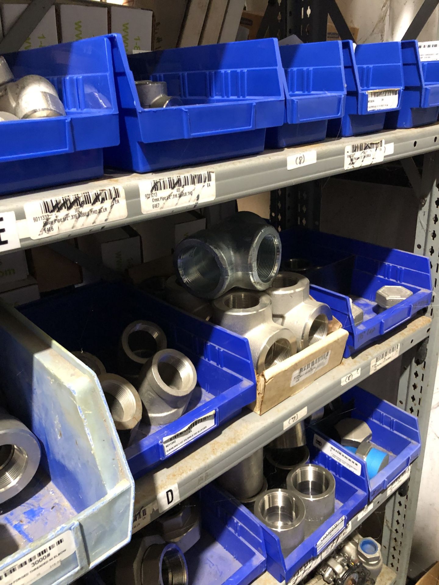 Maintenance Spares Lot: (6) Sections Of Light Duty Industrial Shelving and Contents - Image 10 of 16