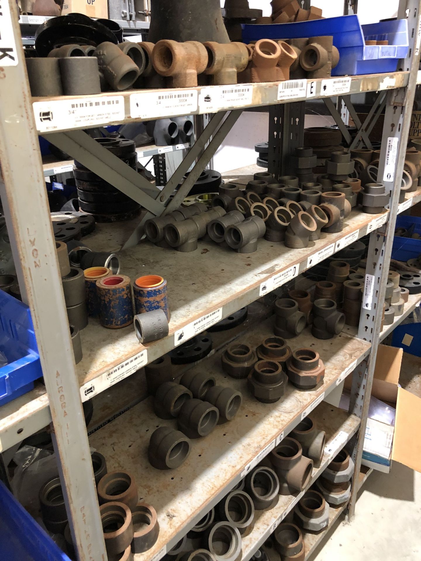 Maintenance Spares Lot: (8) Sections Of Light Duty Industrial Shelving and Contents - Image 9 of 10