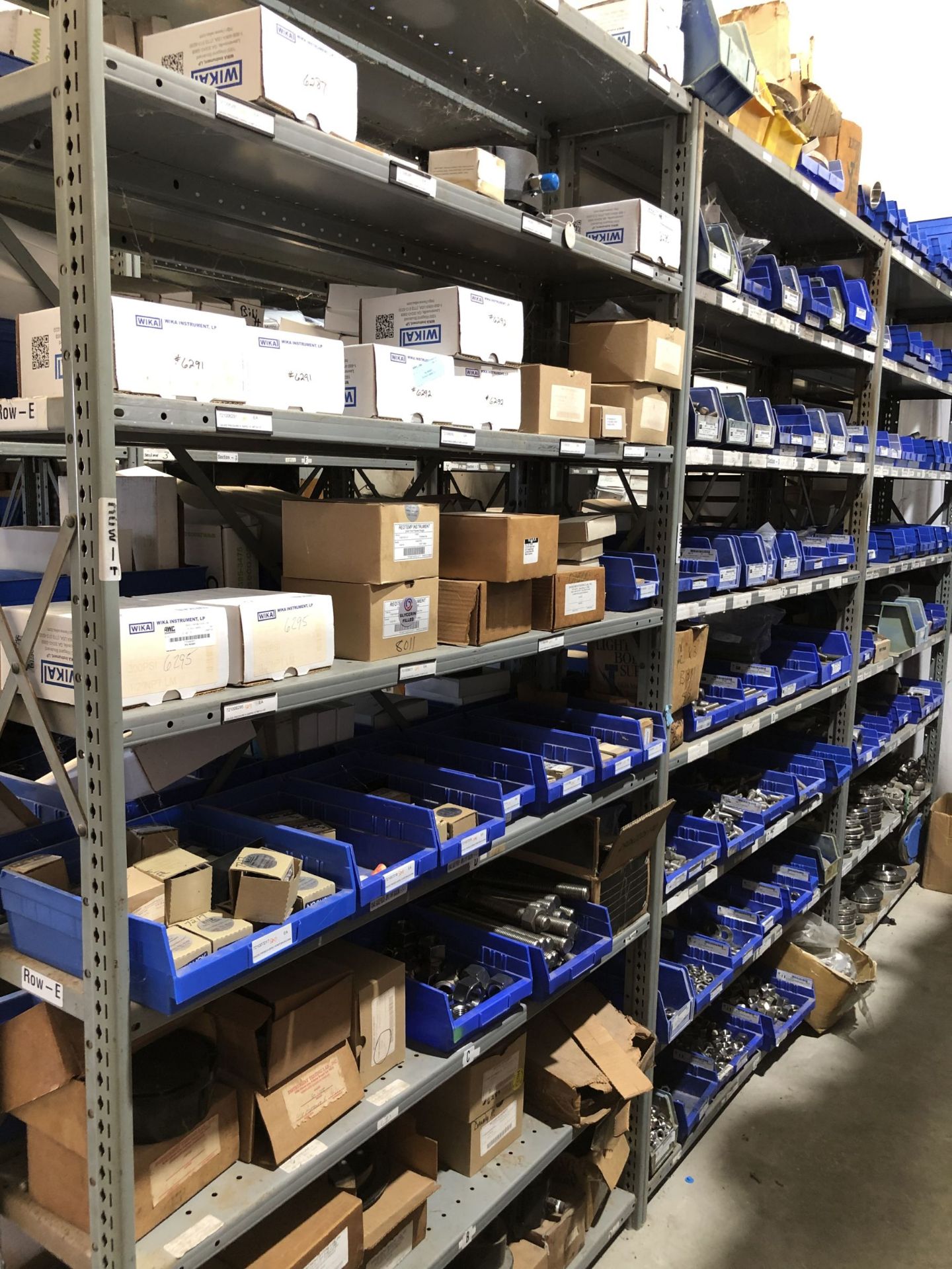 Maintenance Spares Lot: (6) Sections Of Light Duty Industrial Shelving and Contents - Image 6 of 16