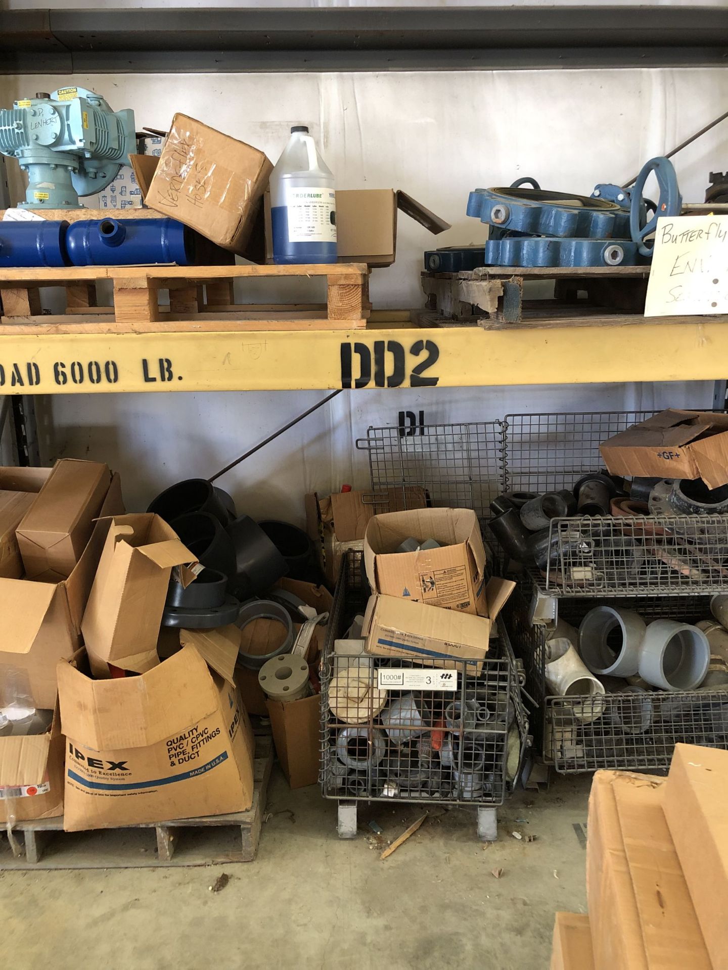 Contents of Rack Section DD: (9) Skids of Various Supplies