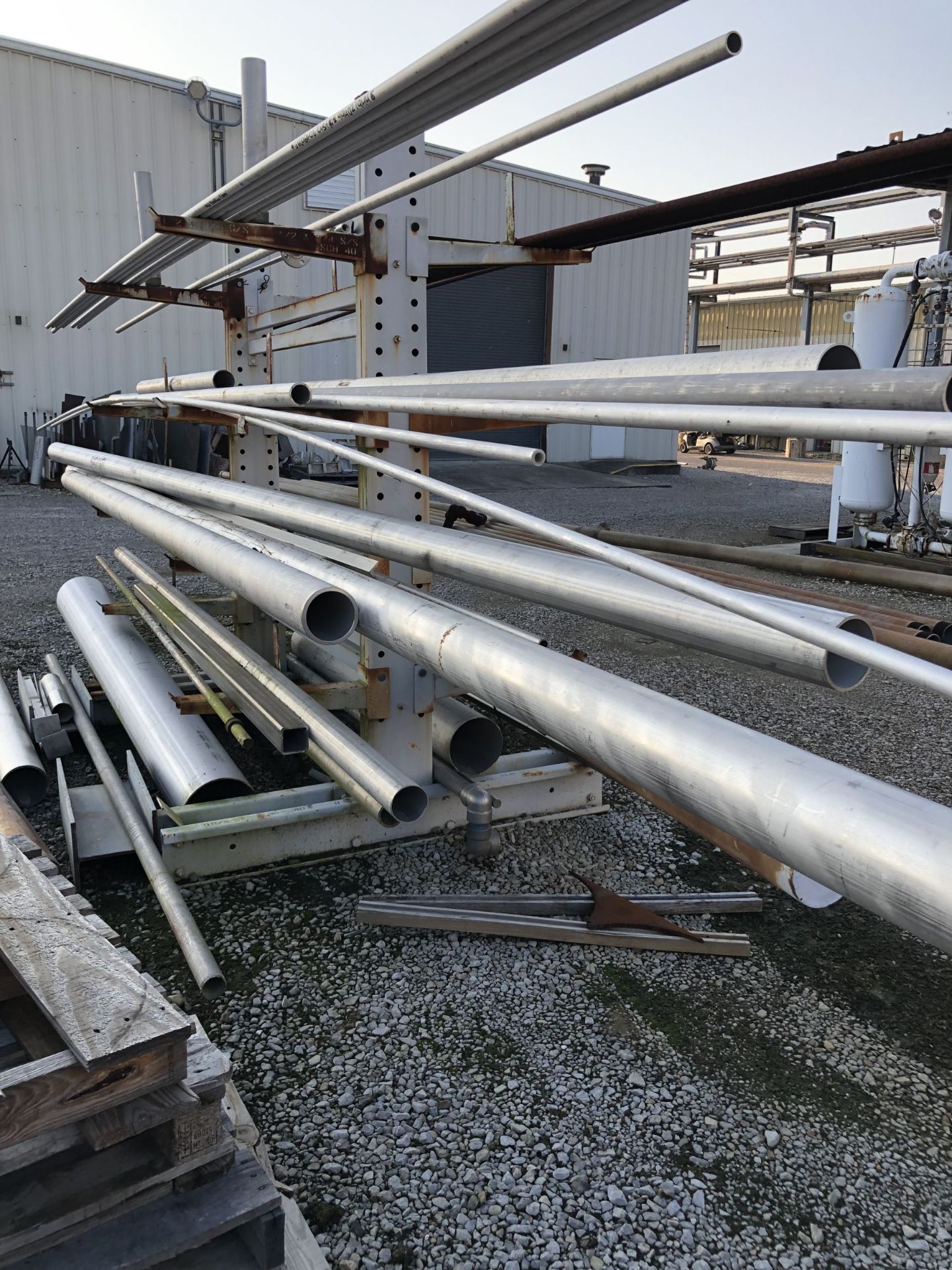 Lot of Misc Steel and Aluminum Piping, Square Stock, Retangular Stock, Grating, Siding and - Image 2 of 6