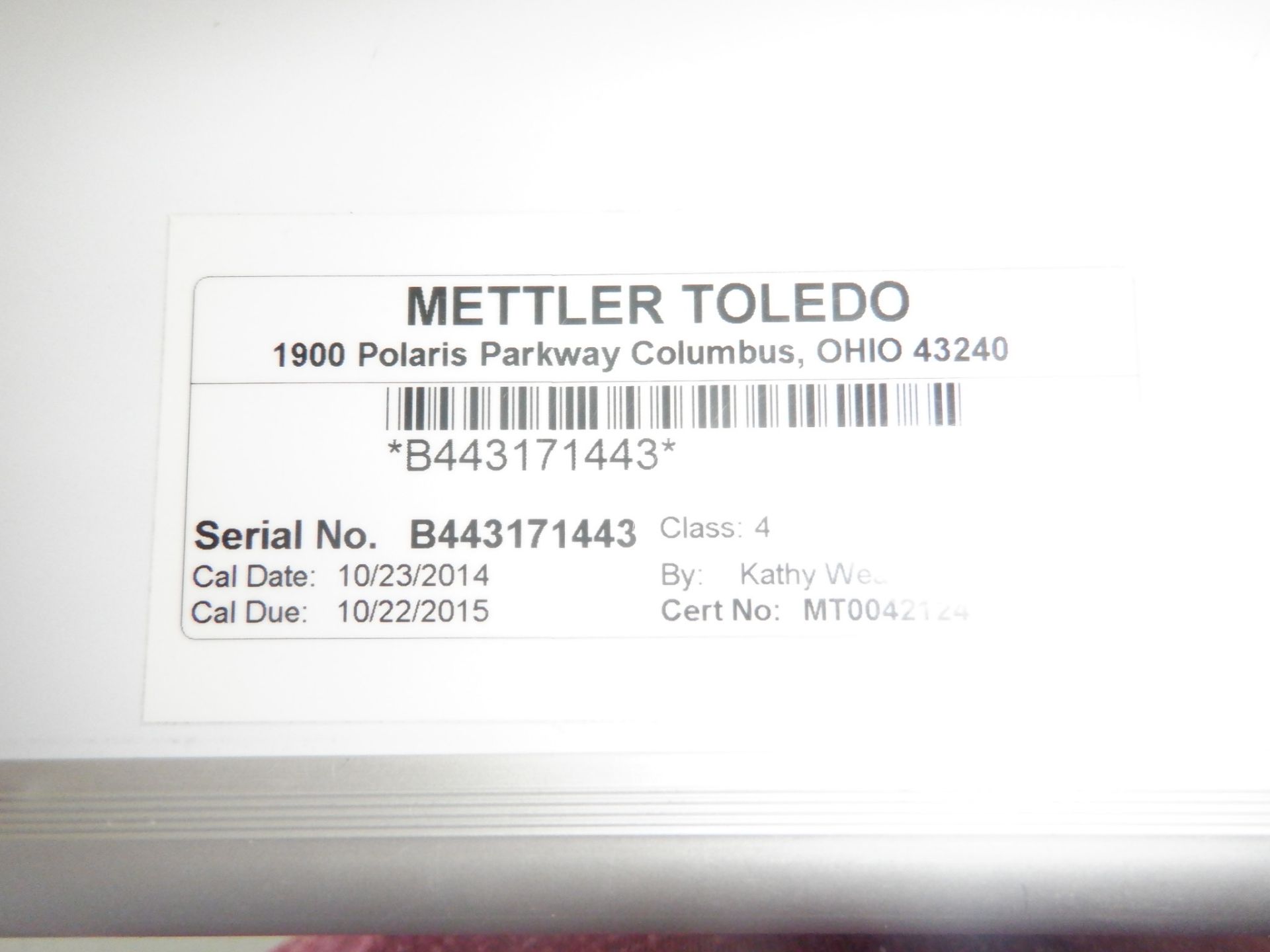 Mettler Toledo Test Weight Set in Case - Image 3 of 3