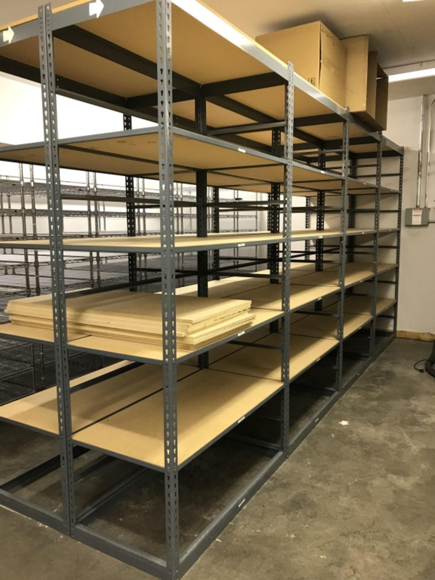 (8) Sections of Light Duty Industrial Racking With