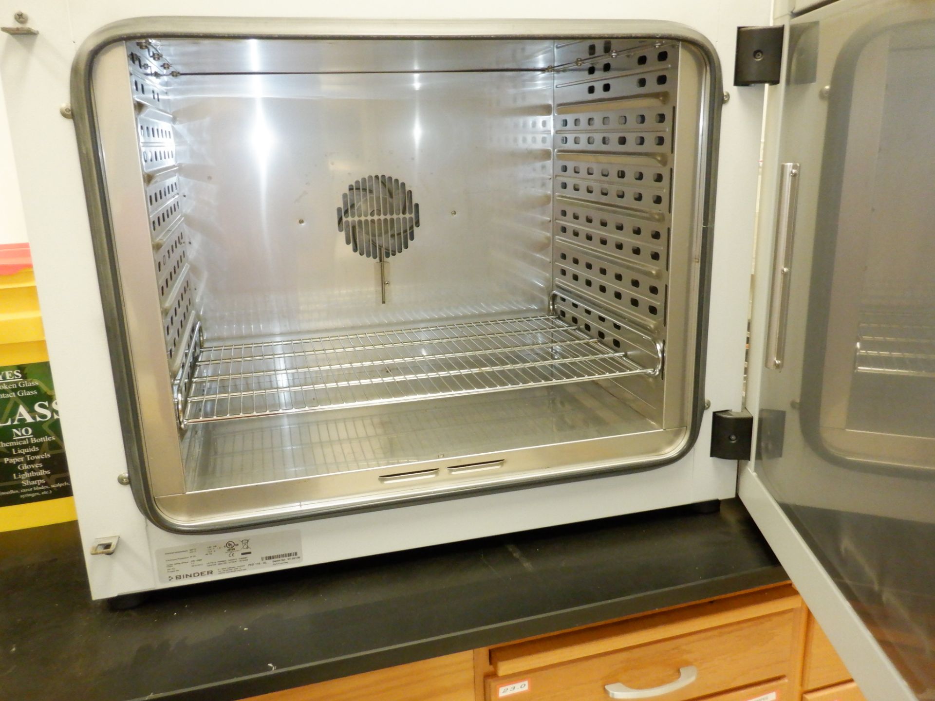 Binder Oven, Bench Top Model FED 115-UL, nominal Temp 300 deg C, (572 deg F) - Image 2 of 3