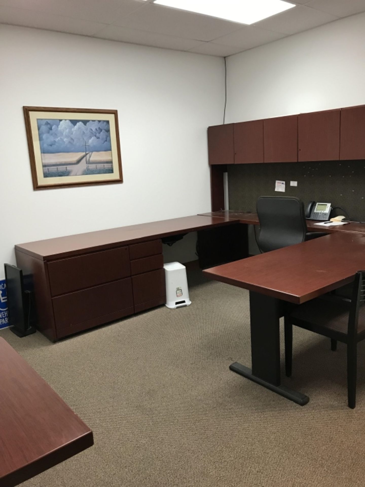 Cherry Executive Office Furniture Lot - Image 3 of 5