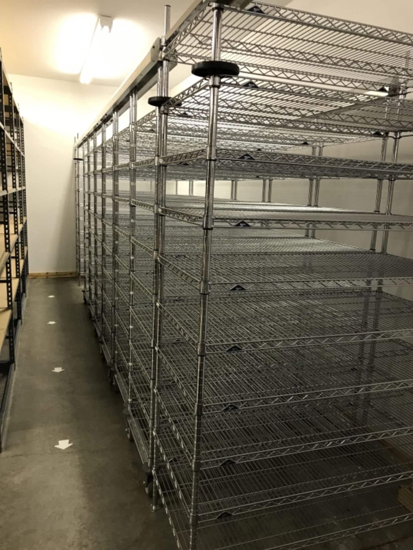 (8) Metro 9-Shelf Stainless Wire Racks w/ Railway - Image 2 of 2