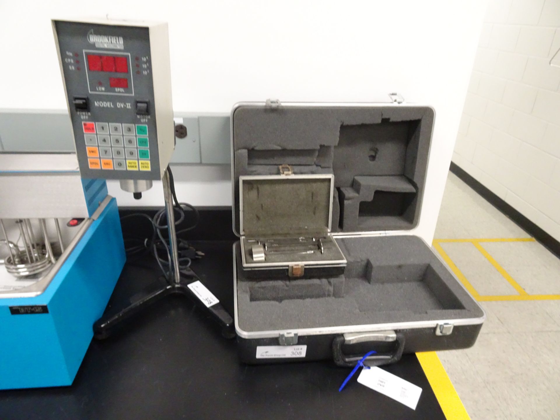 Brookfield Model HBTDV-II Viscometer , sn D20776 With Stand, Case, and Brookfield HA/HB Spindle Set - Image 8 of 9