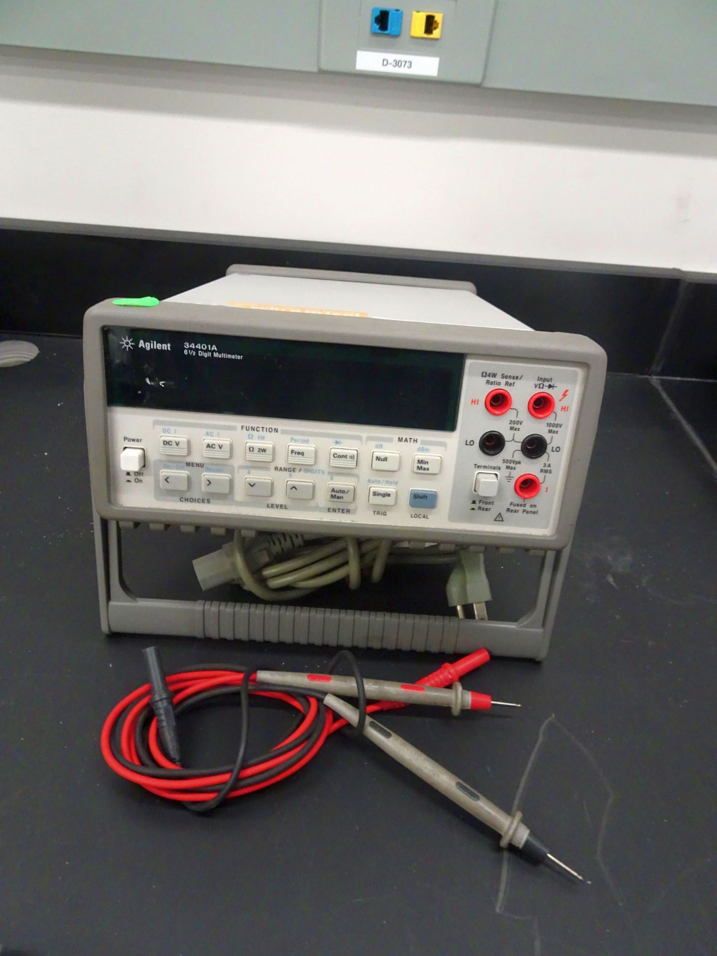 Agilent Model 34401A 6 1/2 Digit Digital Multimeter, sn MY45036117 With Associated Leads - Image 7 of 7