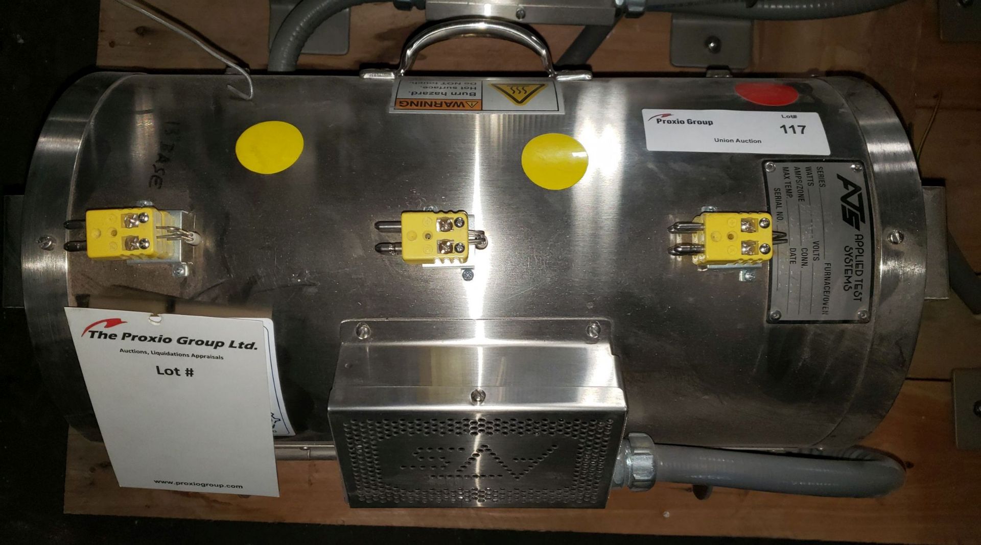 Used Applied Test Systems 3210 SPLIT TUBE FURNACE 2680 WATTS MAX TEMP 1100ºC, 110V serial# 13-9478- - Image 2 of 7