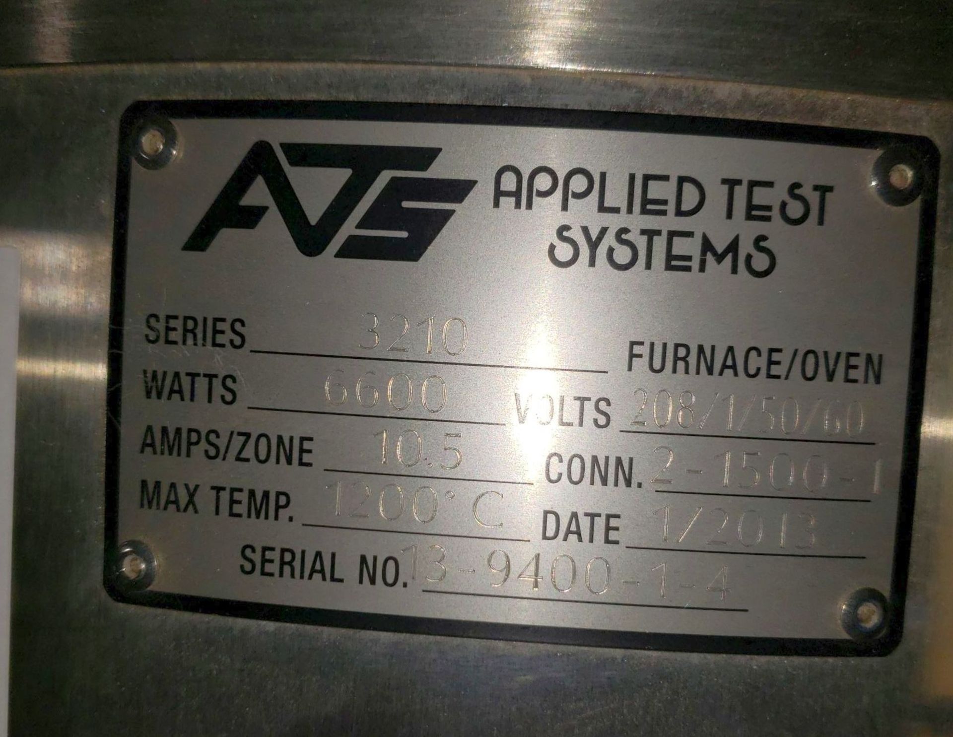 Used Applied Test Systems (ATS) Furnace with controller. Series: 3210, Watts: 6600; Voltage: 208V; - Image 6 of 12