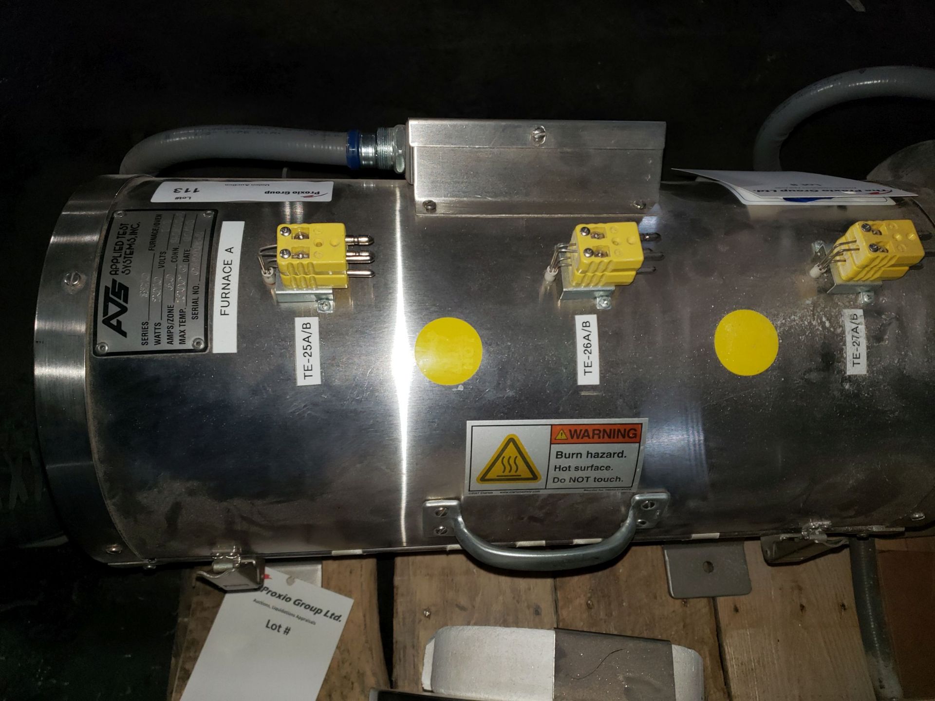 Used Applied Test Systems 3210 SPLIT TUBE FURNACE 2010 WATTS MAX TEMP 1200ºC, 110V serial# 07-2905- - Image 3 of 9