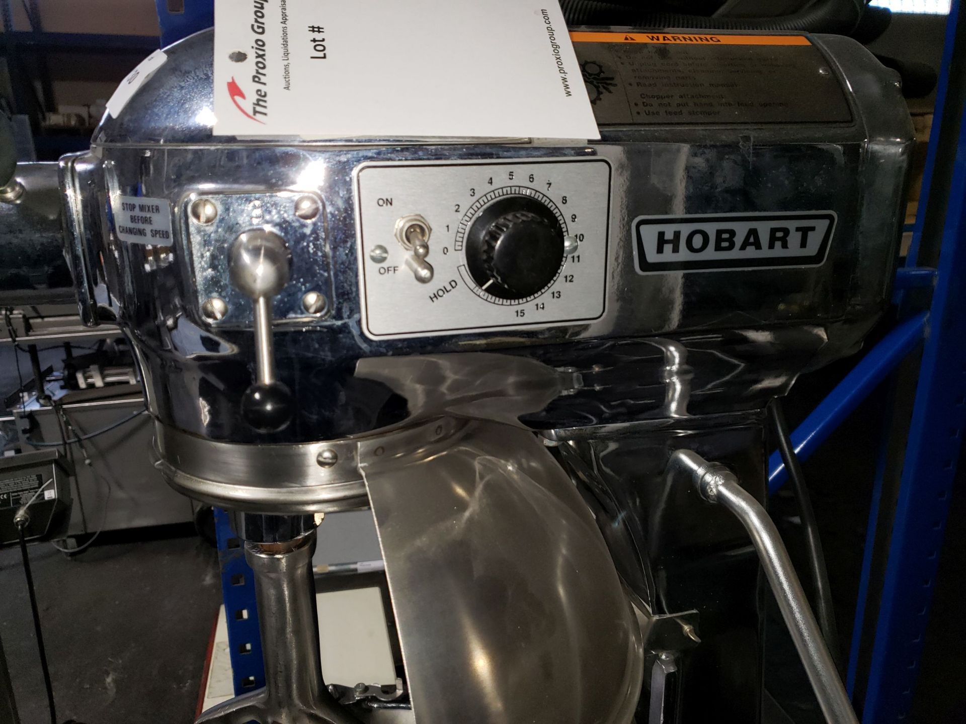 20 quart Hobart Mixer, model A200-DT, 1/2 hp, 115 volt, on cart, serial# T31-1186- - Image 7 of 12