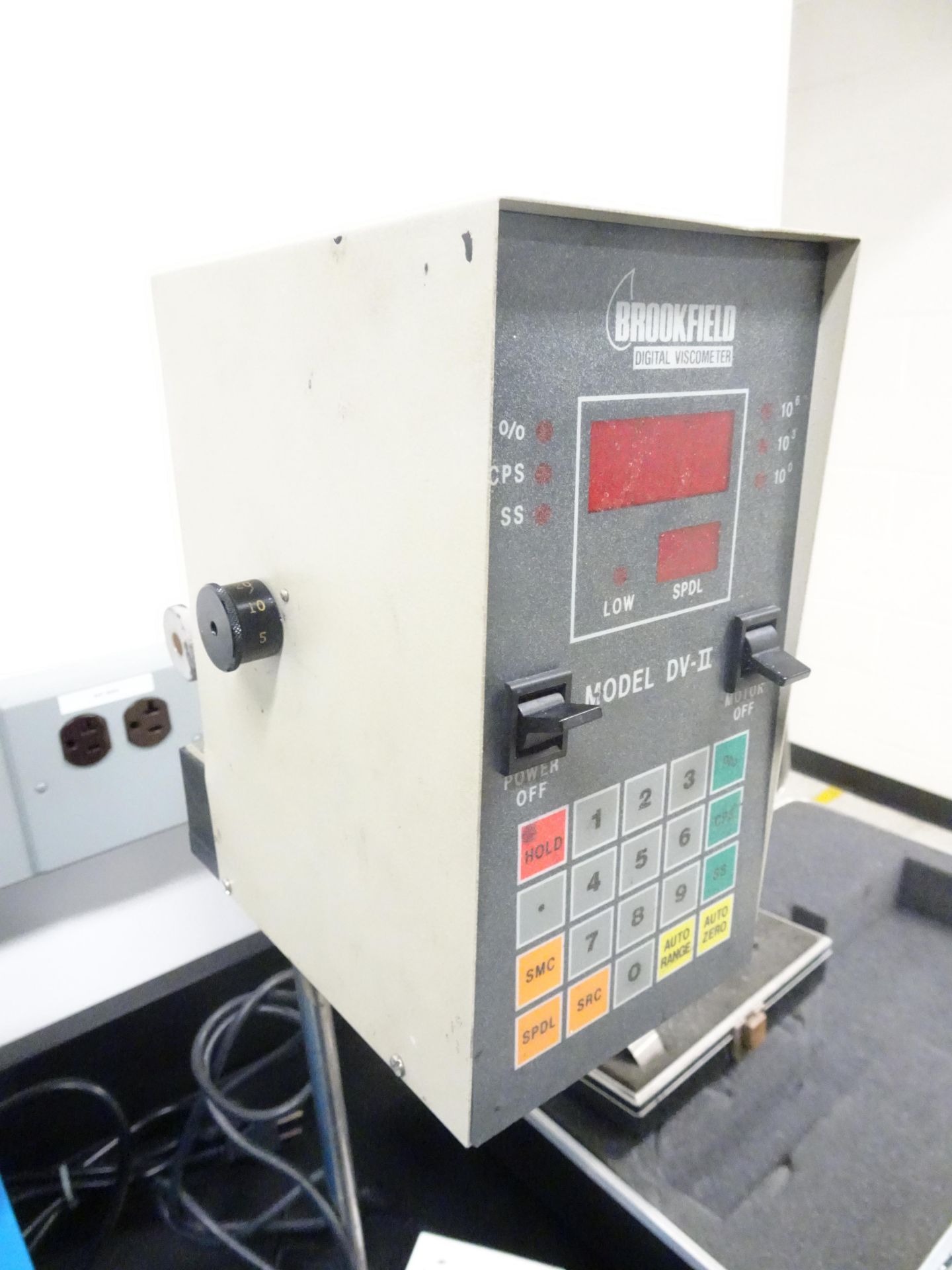 Brookfield Model HBTDV-II Viscometer , sn D20776 With Stand, Case, and Brookfield HA/HB Spindle Set - Image 6 of 9