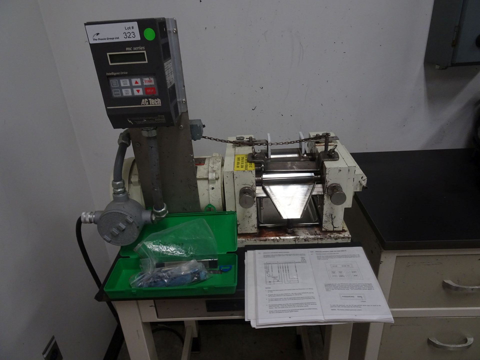 Ross Model 2.5 X 5 WRM 1/2HP 3-Roll Mill With AC Tech Controller Model M1210B, - Image 2 of 8