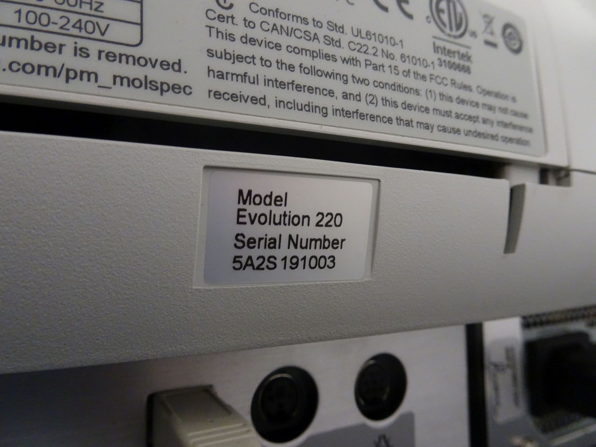 Thermo Scientific Evolution 220 UV-VIS Spectrophotometer, - Image 13 of 14