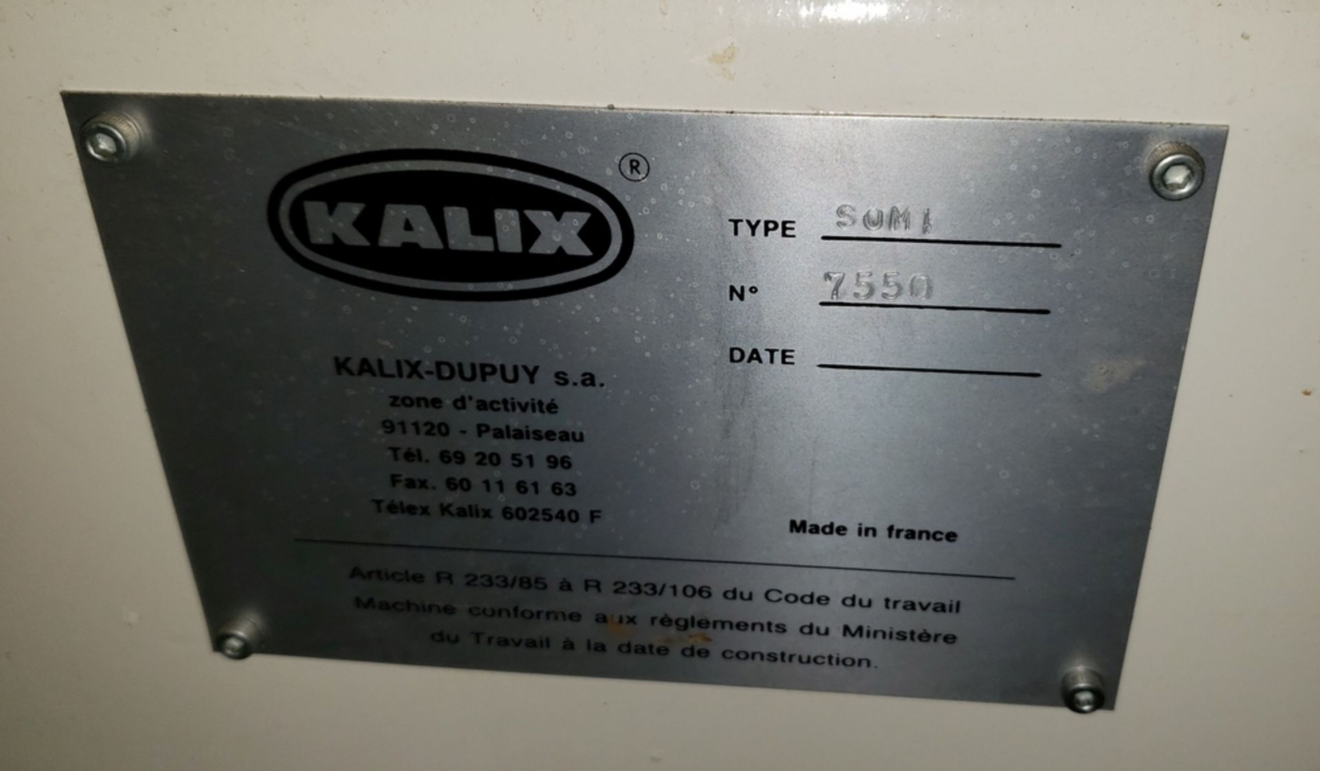 Kalix single head piston filler, type 50MI, stainless steel construction, jacketed and agitated - Image 3 of 8