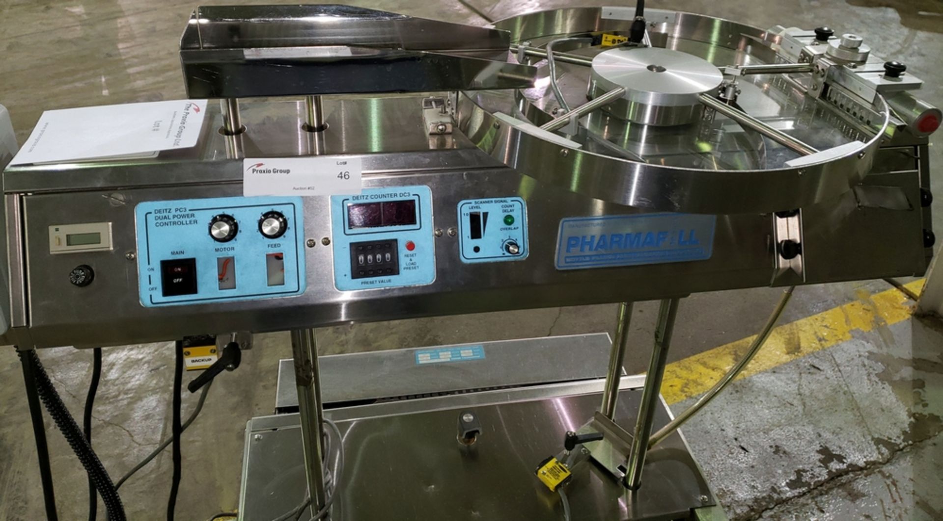 Pharmafill tablet counter, model TCA1R Automatic, stainless steel construction, on stand with - Image 3 of 10