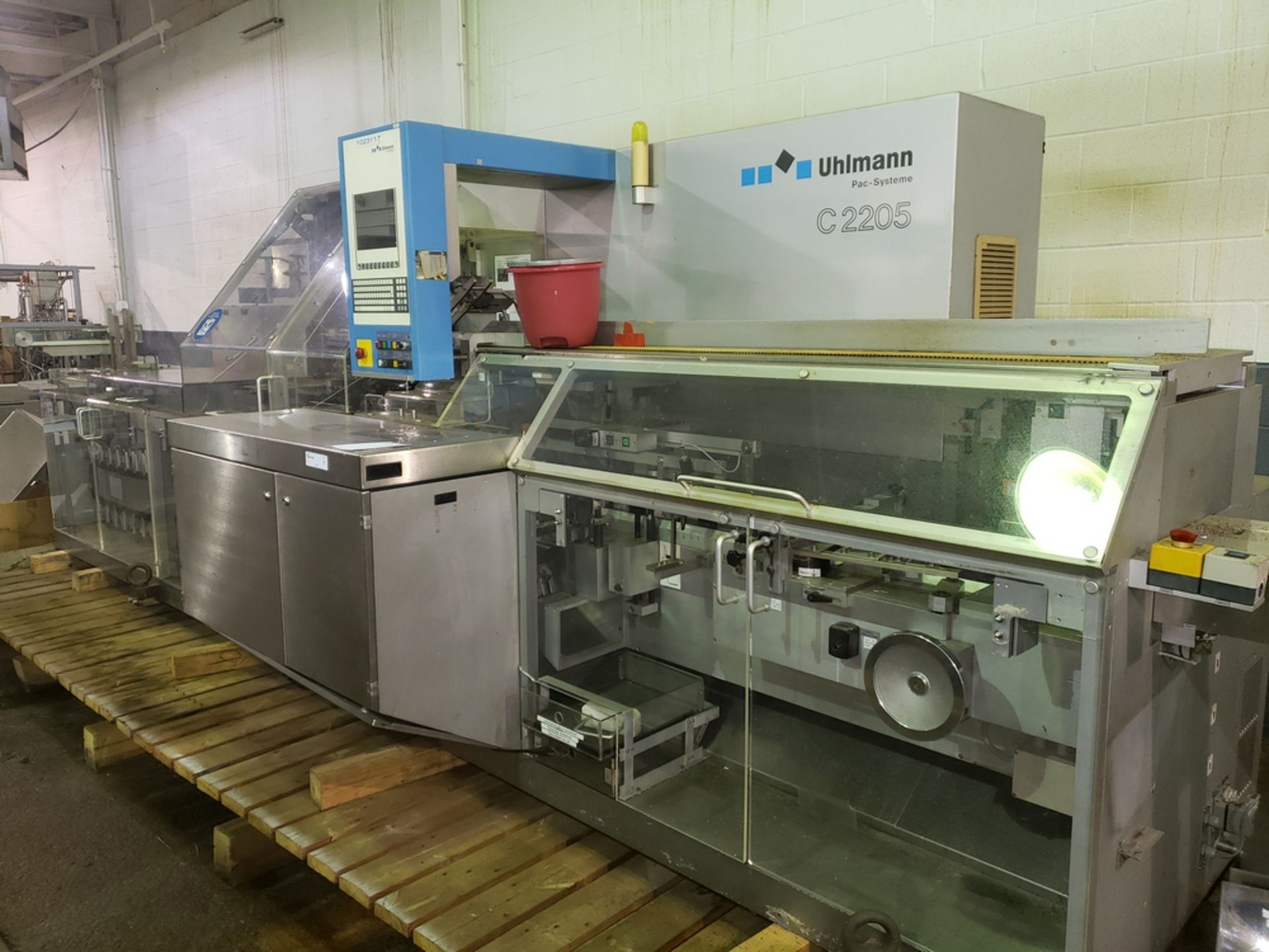 Uhlmann Model C2205 Automatic Horizontal Tuck Cartoner. Machine is capable of speeds up to 250