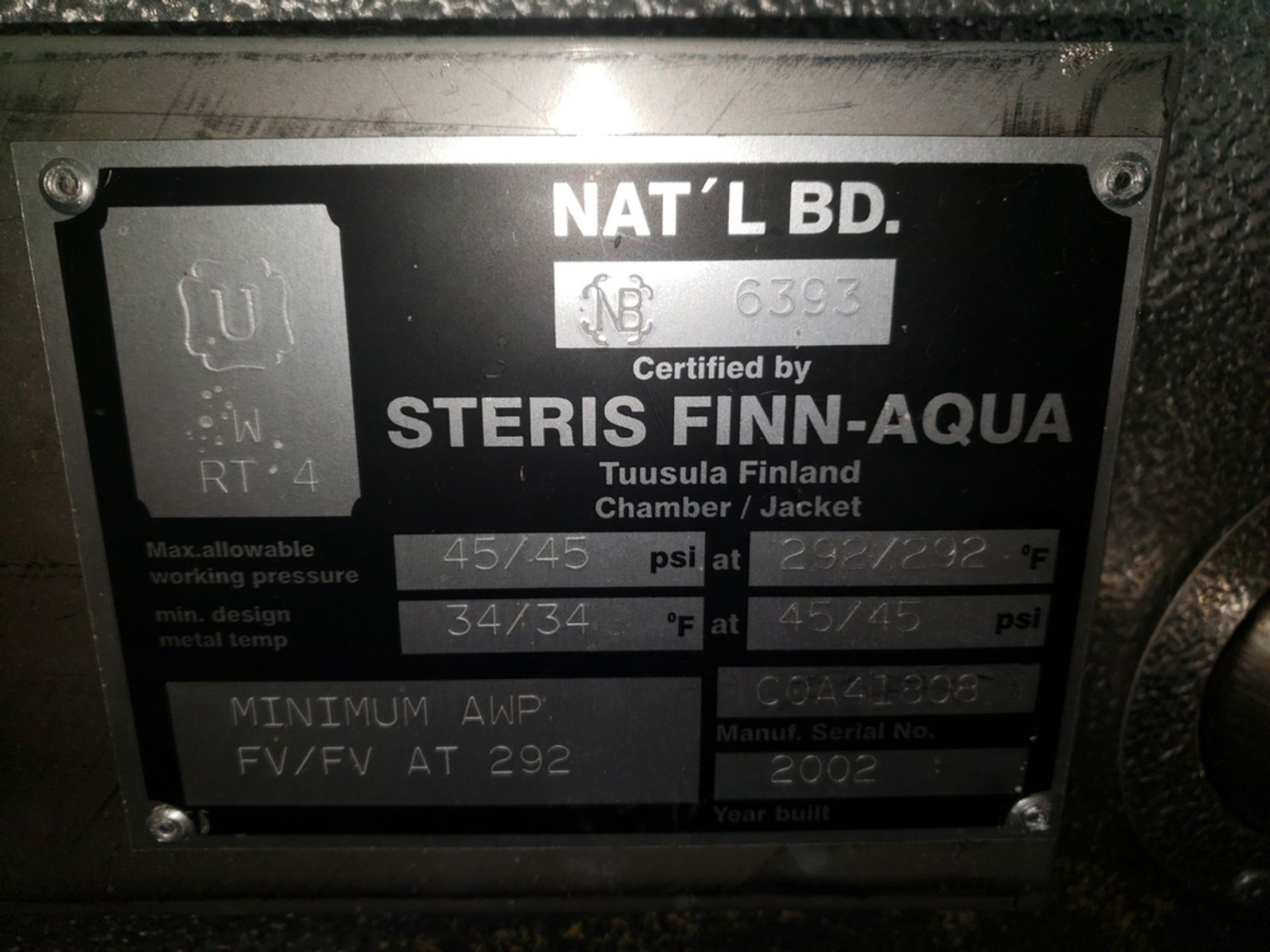 Steris Finn Aqua sterilizer autoclave, model 9912-B-GMP, stainless steel contact surfaces - Image 4 of 24