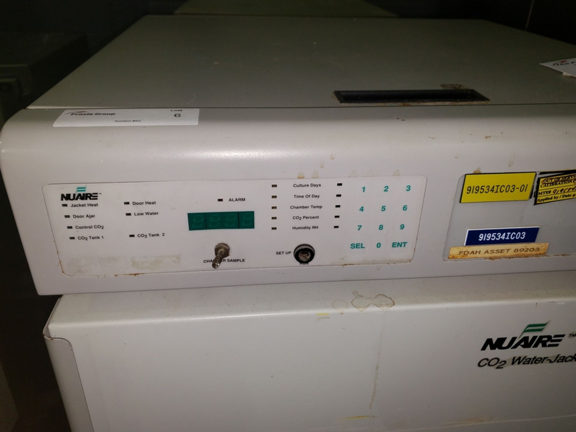 Nuaire IR Autoflow Incubator, model NU-2500, Series 24, water jacketed, serial# 71532. - Image 3 of 7