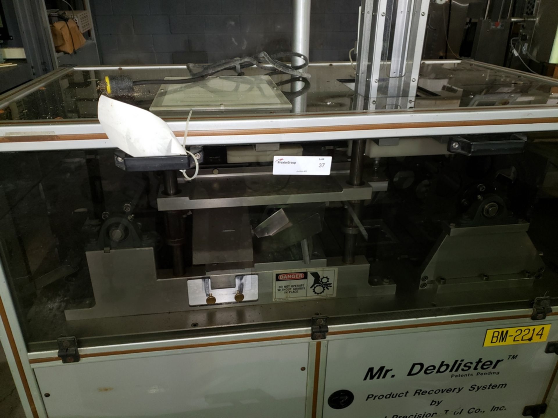 Gemel Mr. Deblister machine, 30mm x 50mm min to 120mm x 145mm max format sizes, rated up to 4800/ - Image 5 of 14