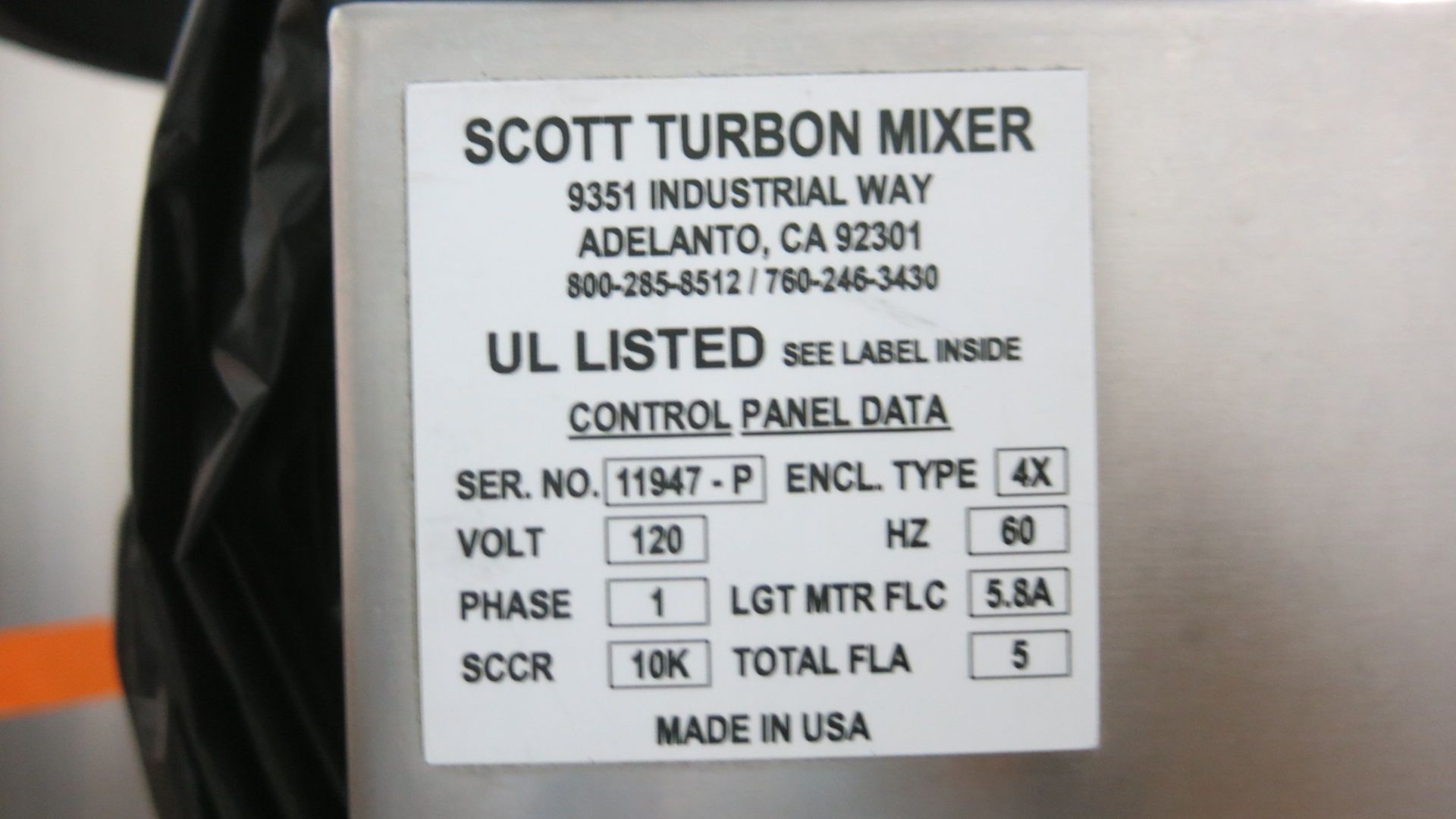 Complete Scott Turbon Mixing System - Image 16 of 30