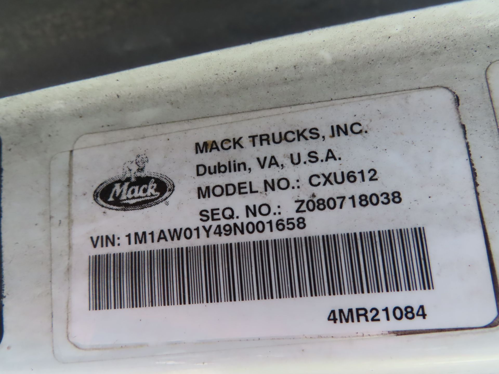 2009 Mack Truck tractor - Image 4 of 4