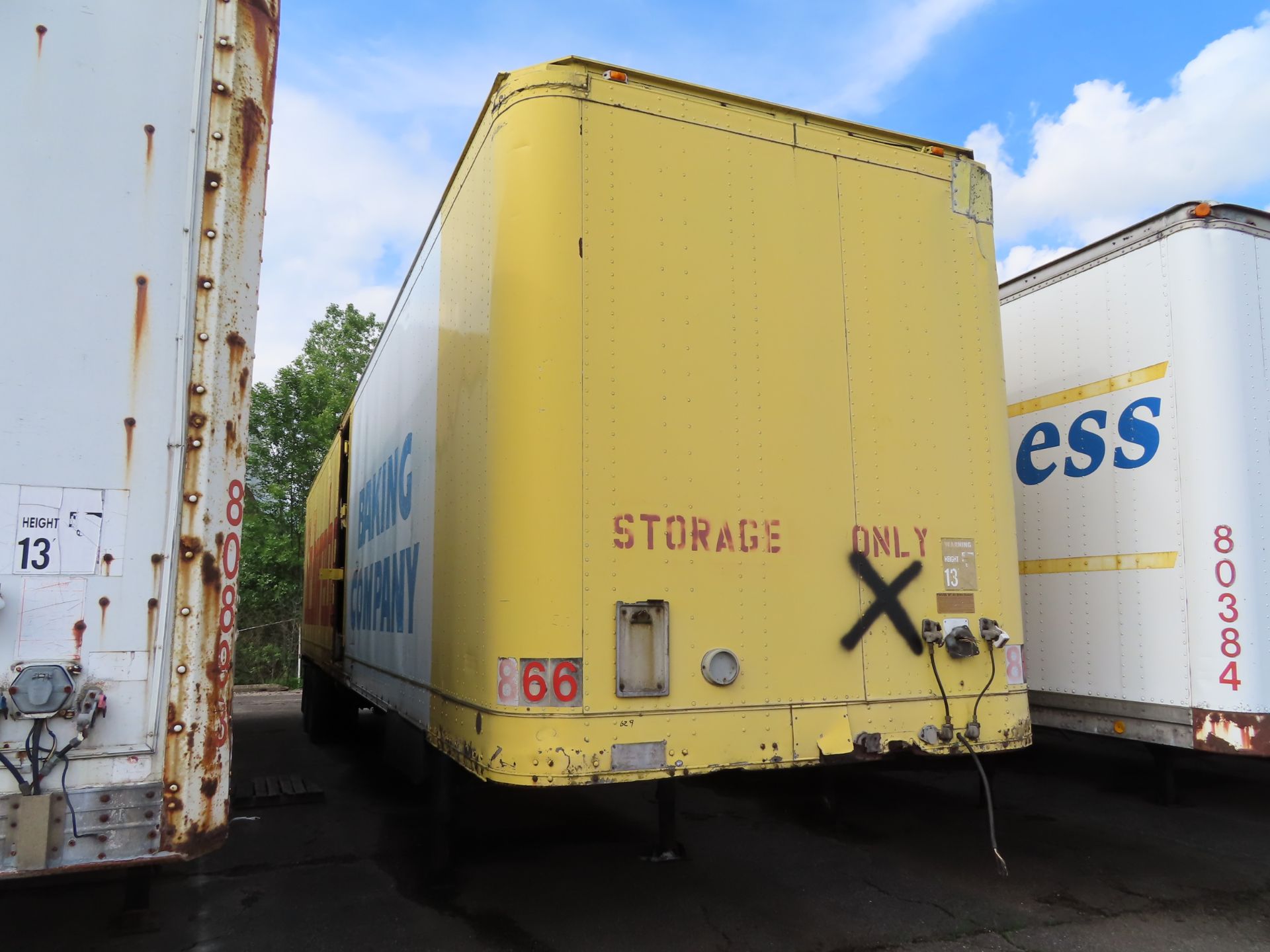 45' Semi Dry Van Trailer, 2 axle, (VIN: NO VIN #), STORAGE ONLY, Asset # 866 - Image 2 of 3