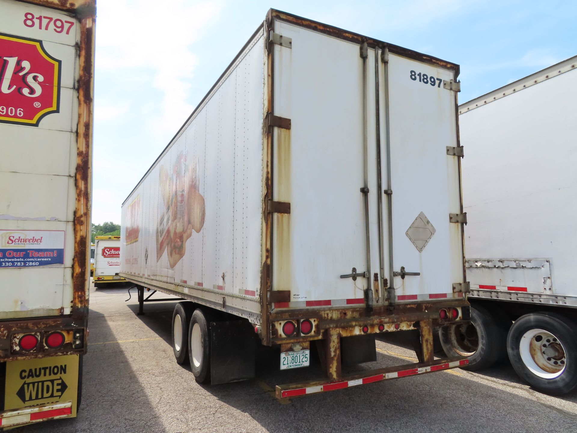 1997 Strough 48' Semi Dry Van Trailer, 2 axle, VIN: 1DW1A4828VS088025, rear swing doors, Asset # - Image 3 of 3