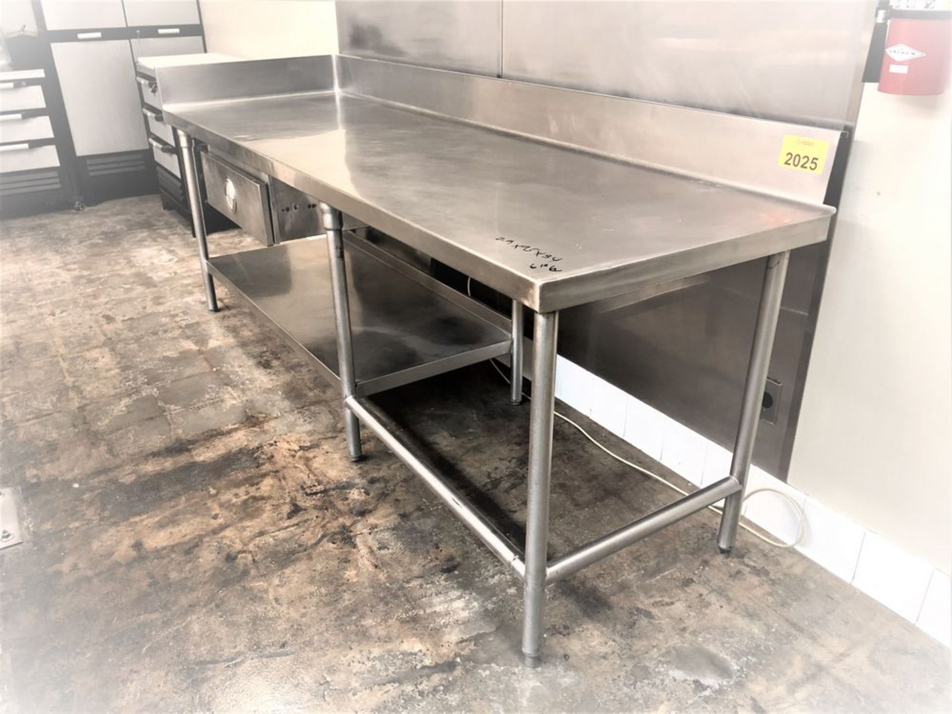 Stainless counter table