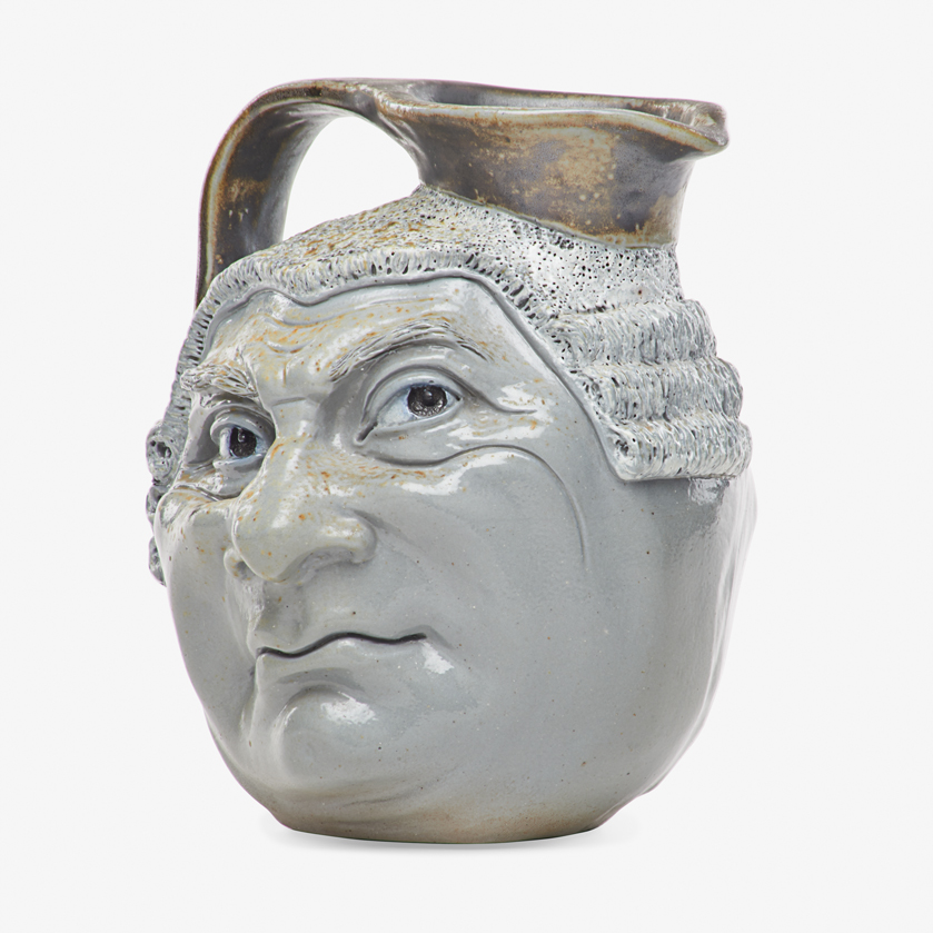 ROBERT W. MARTIN; MARTIN BROTHERS BARRISTER DOUBLE-SIDED FACE JUG - Image 2 of 5